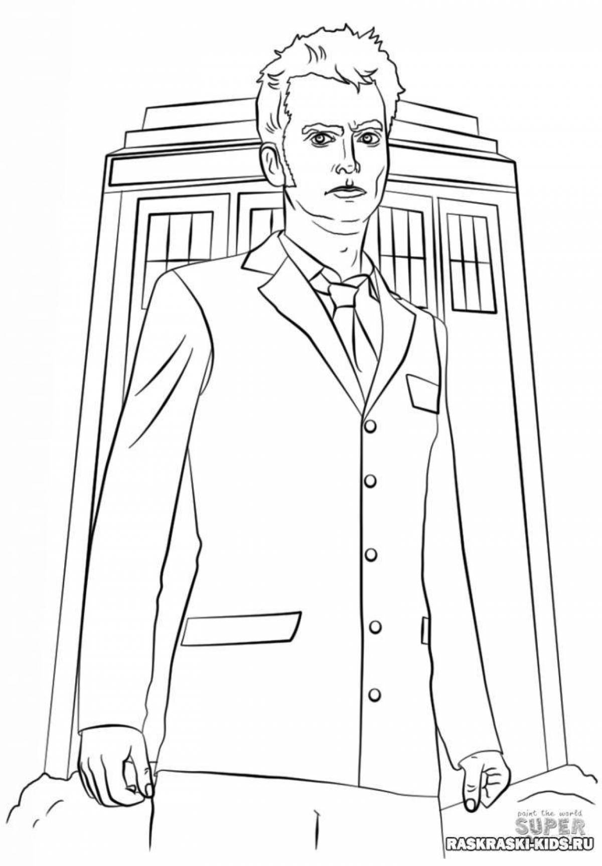 Fancy doctor who coloring book