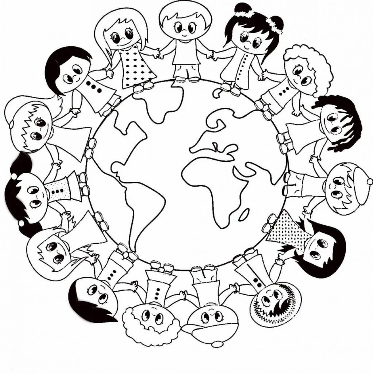 Дружба народов мир на земле рисунки легкие - фото и картинки азинский.рф