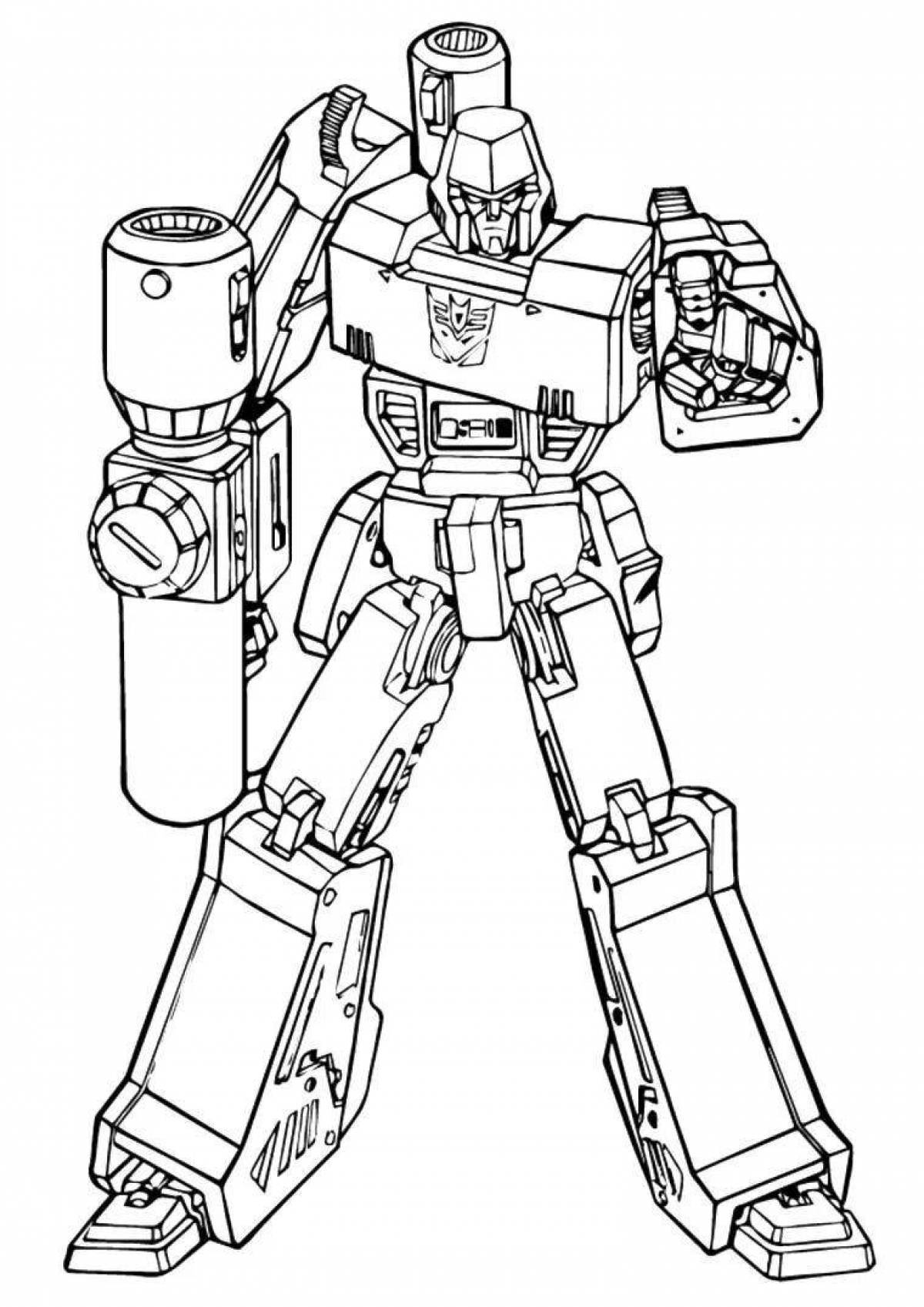 Gorgeous Megatron coloring page