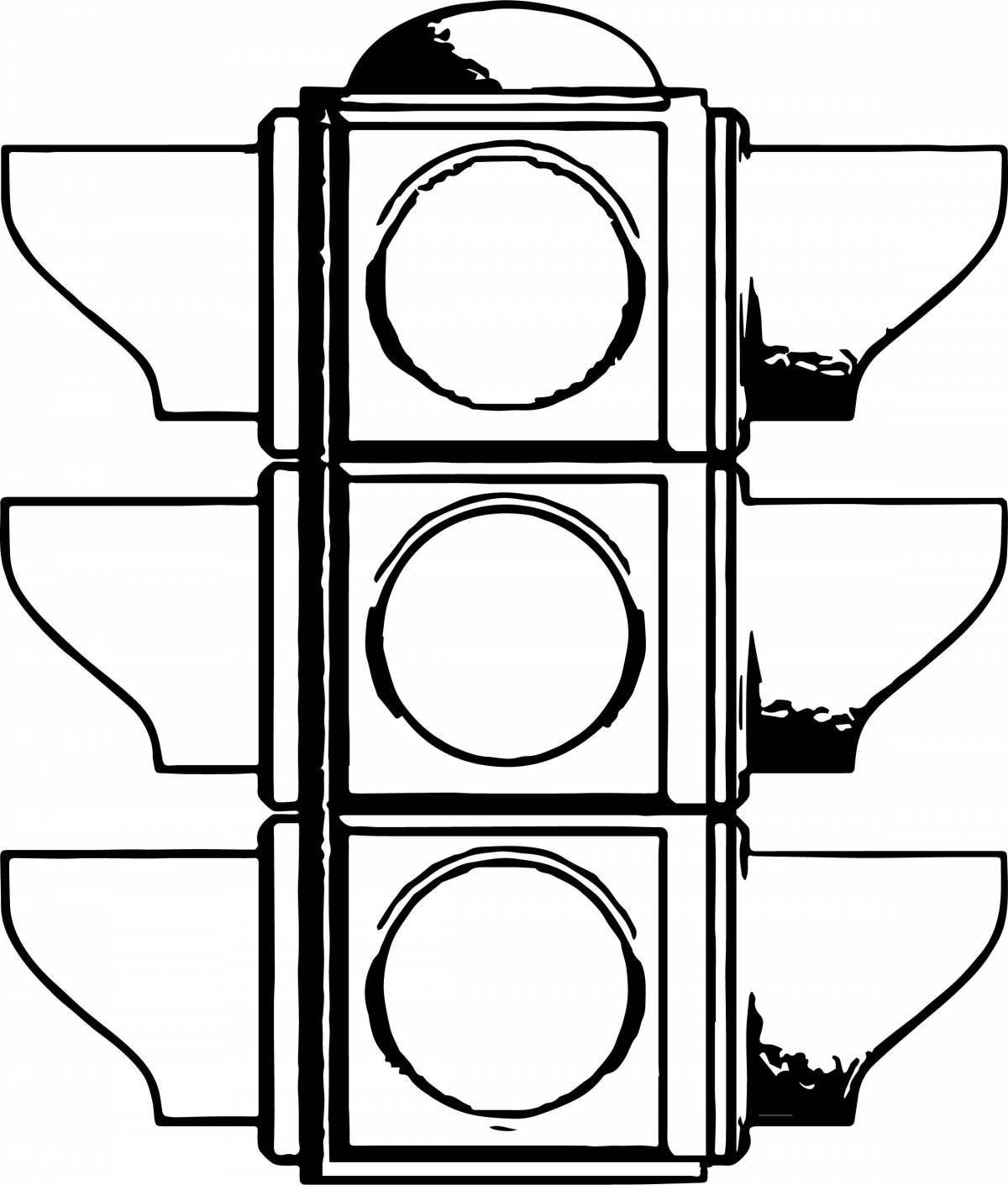 Exquisite traffic light pattern