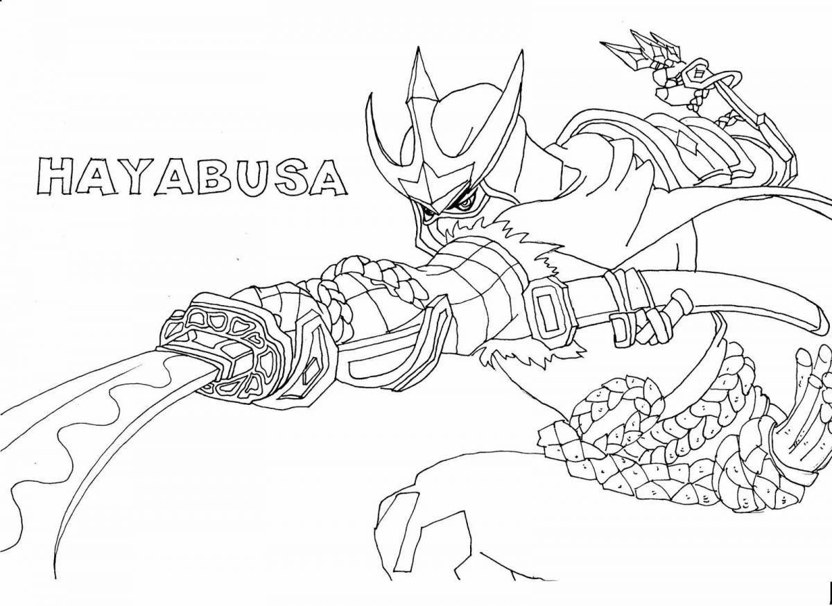 Colorful mobile legends coloring page