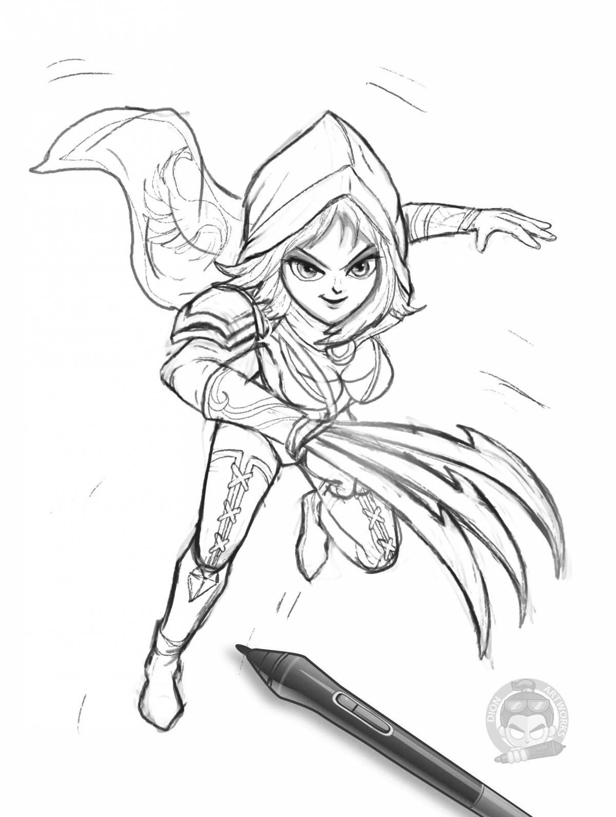 Charming coloring mobile legends