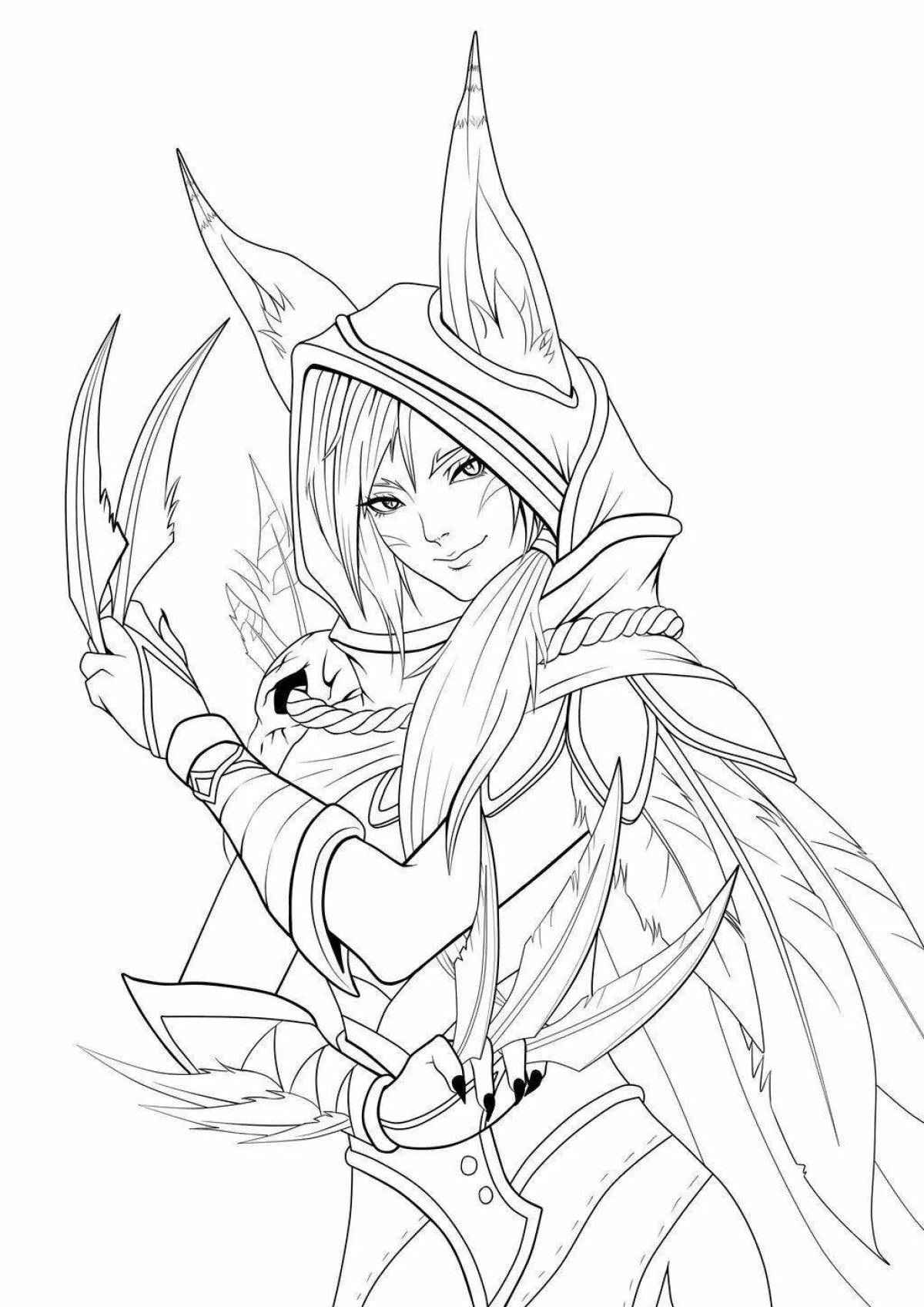 Coloring dynamic mobile legends