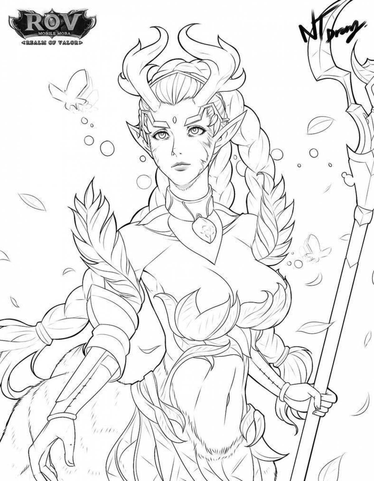 Stimulating coloring book mobile legends