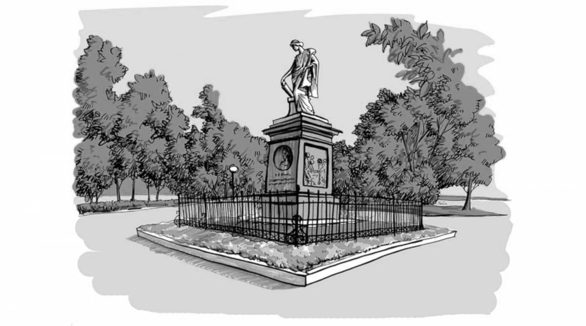 Brilliant coloring of the sights of Ulyanovsk