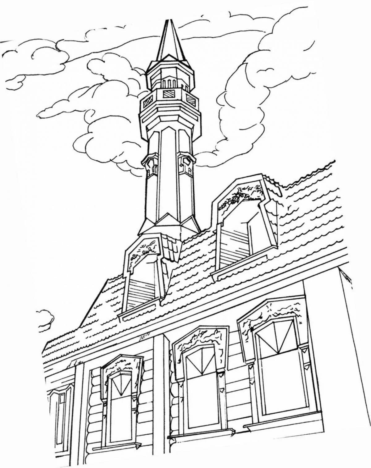 Amazing coloring pages sights of Ulyanovsk