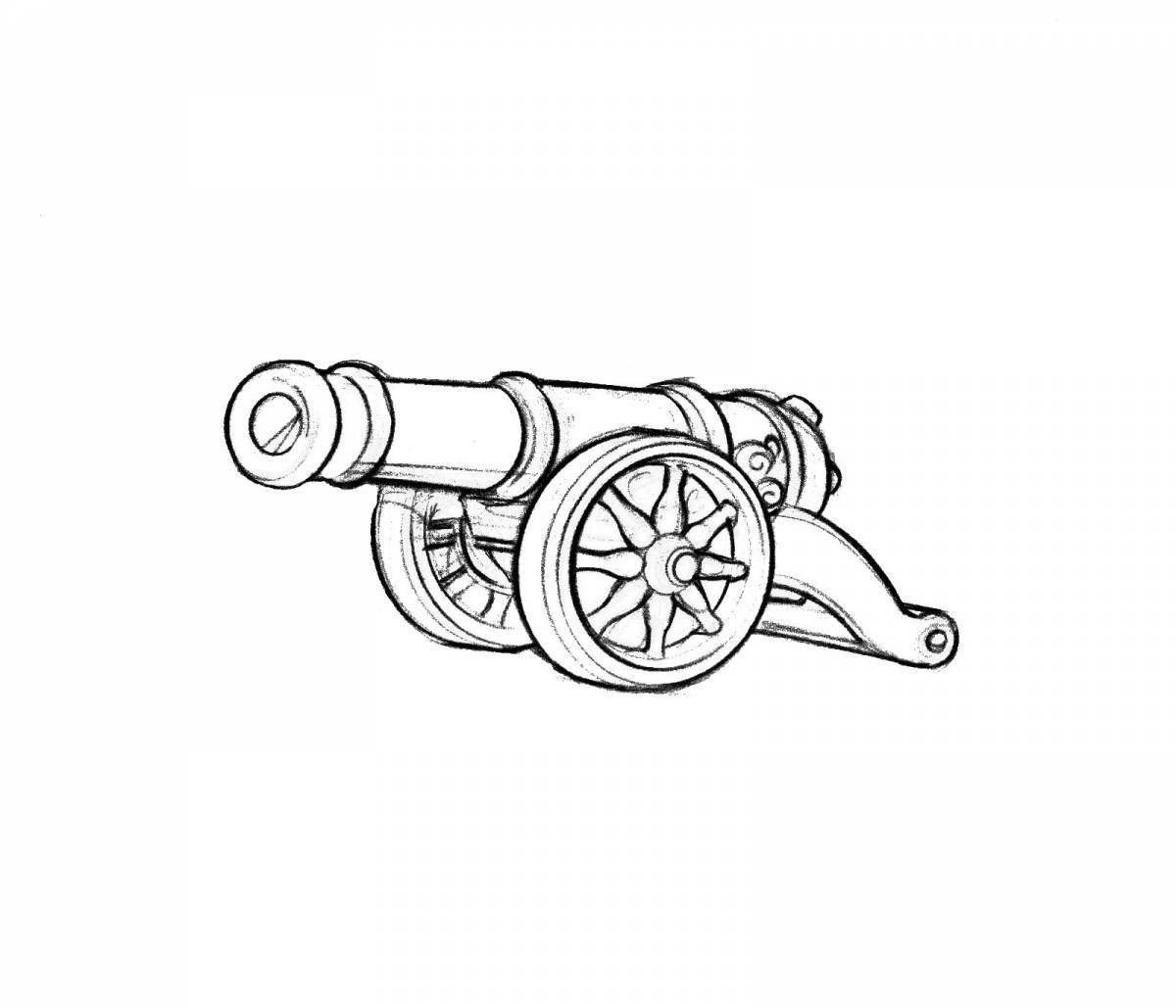 Exquisite tsar cannon coloring book