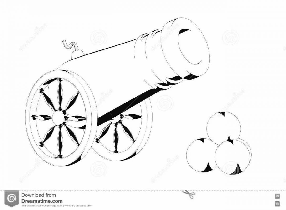 Coloring luxury tsar cannon