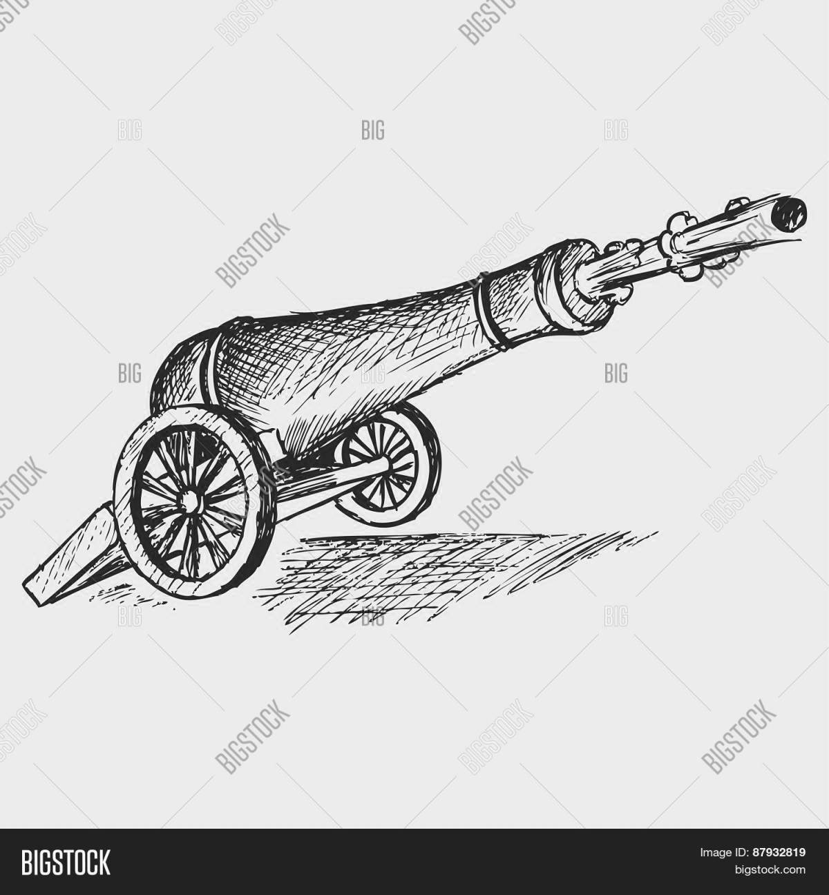 Coloring bright tsar cannon