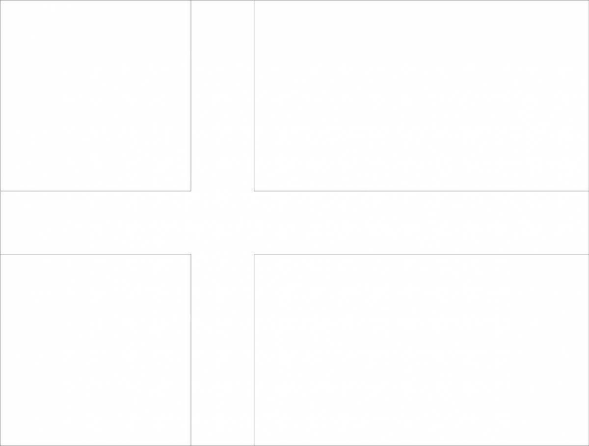 Photo Joyful norway flag coloring page