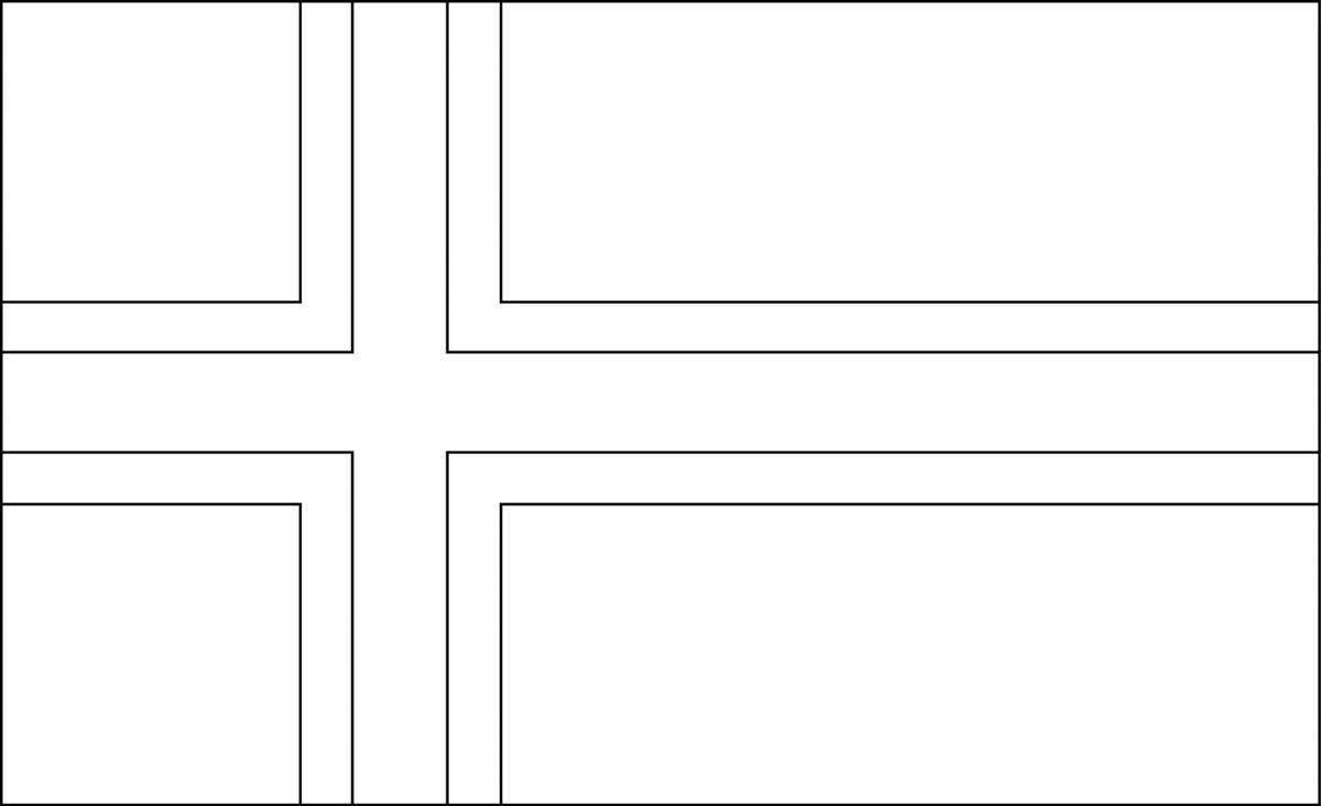 Photo Colouring with courtesy flag of norway