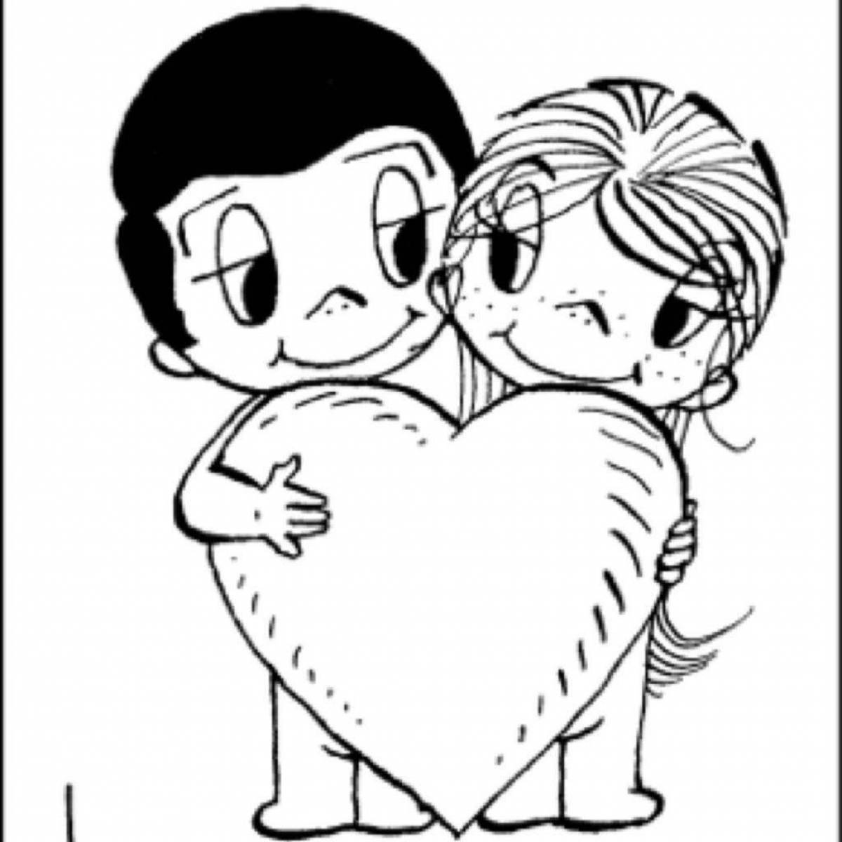 Love is inspirational coloring book