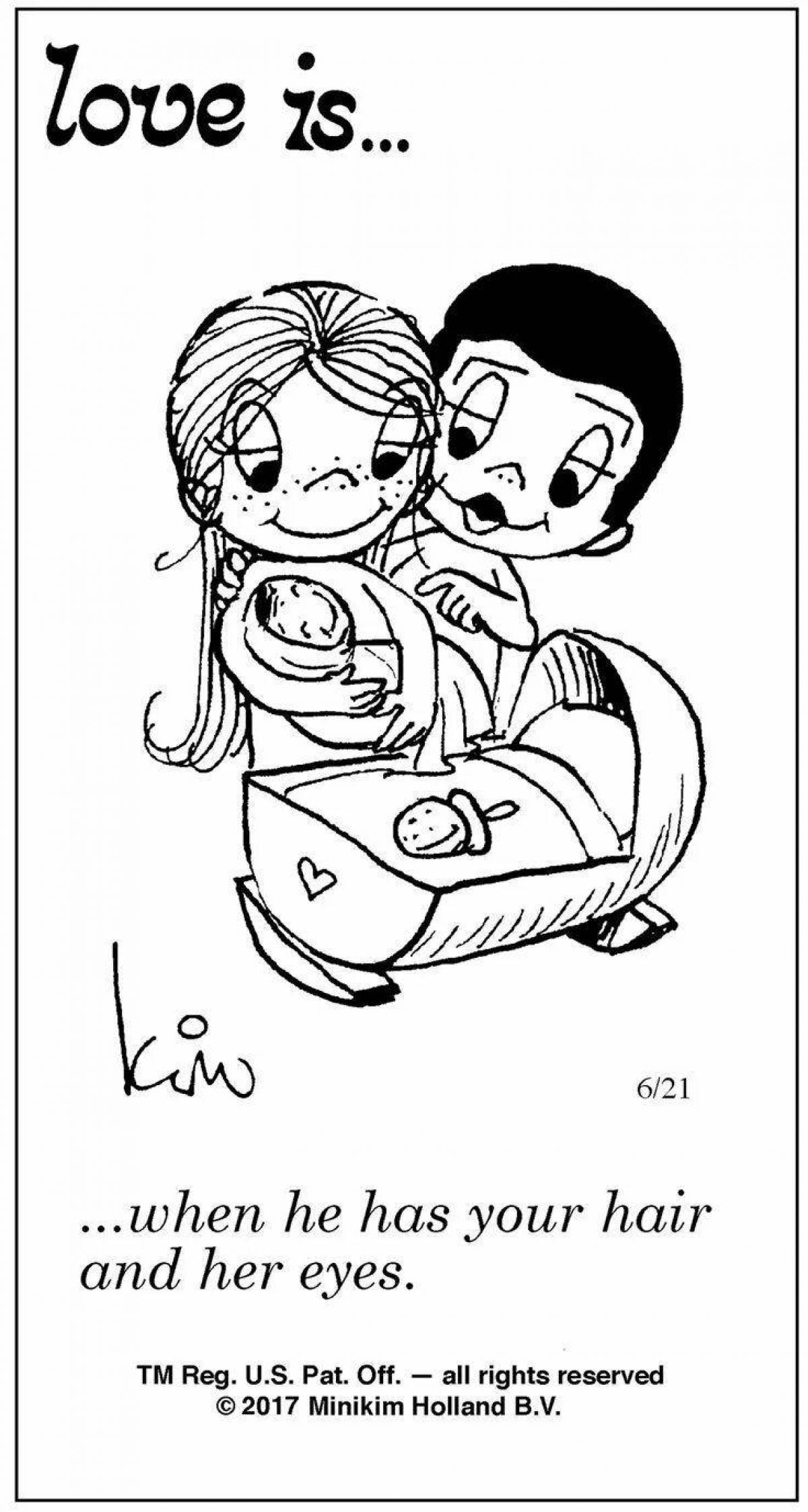 Exalted love is coloring page