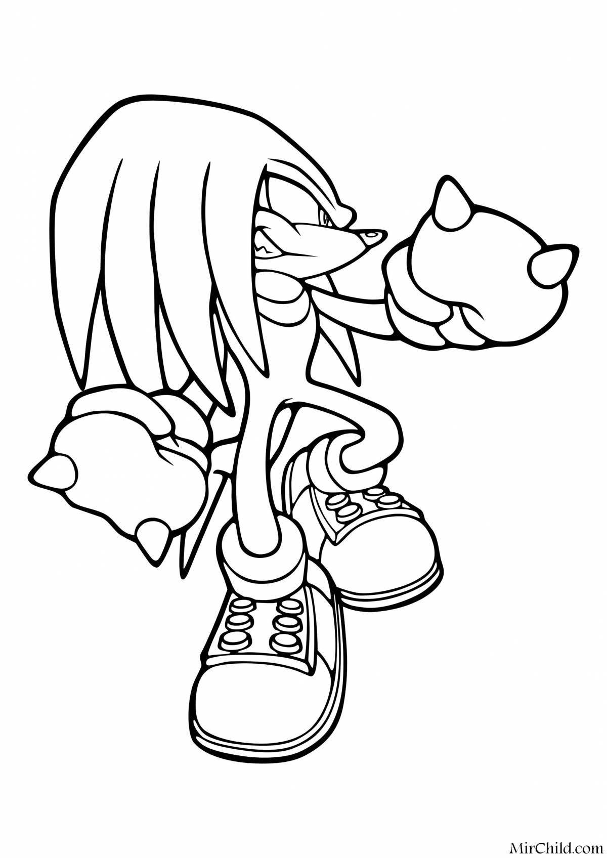 Photo Coloring great red friend