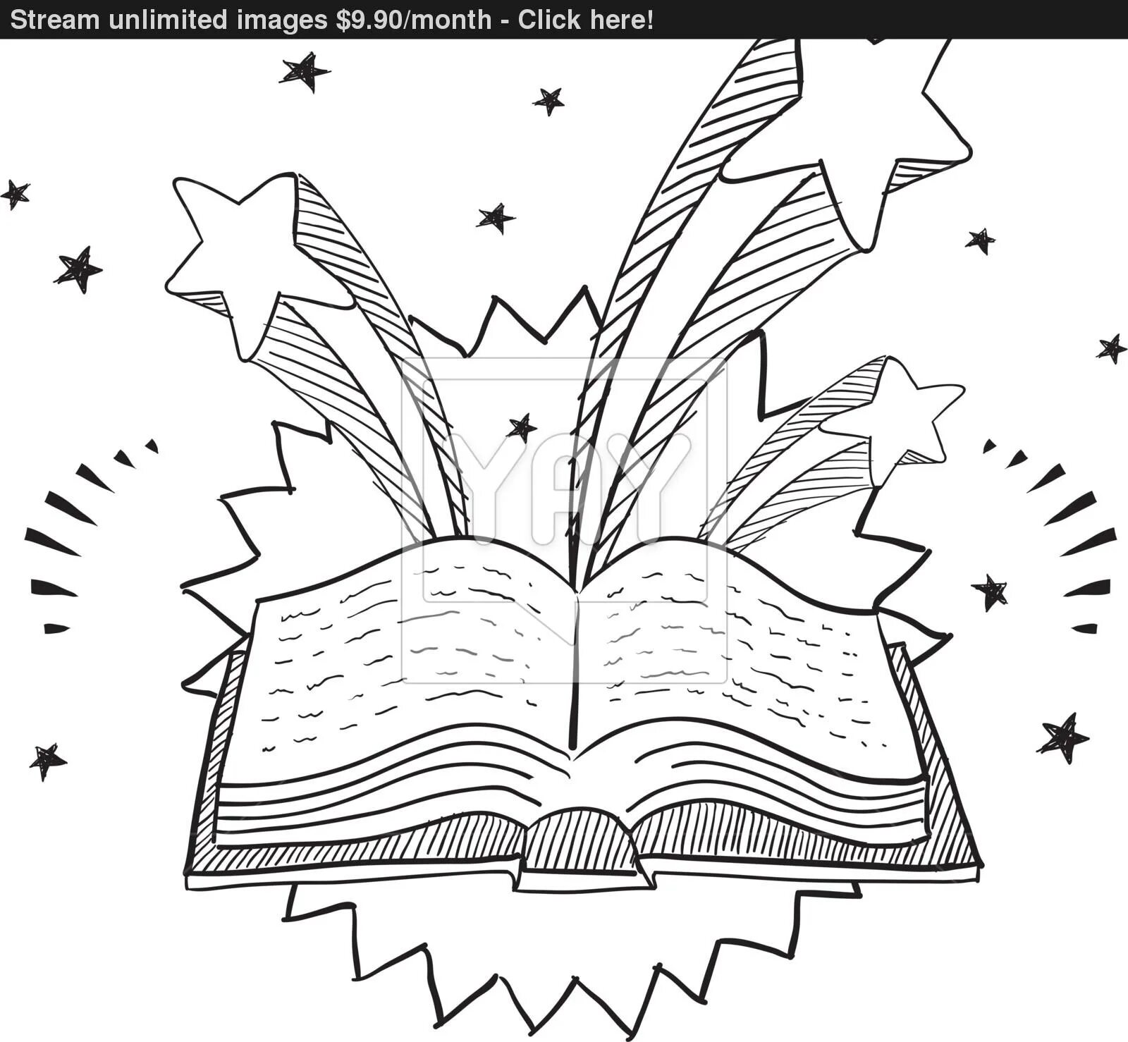 Large coloring book magic page