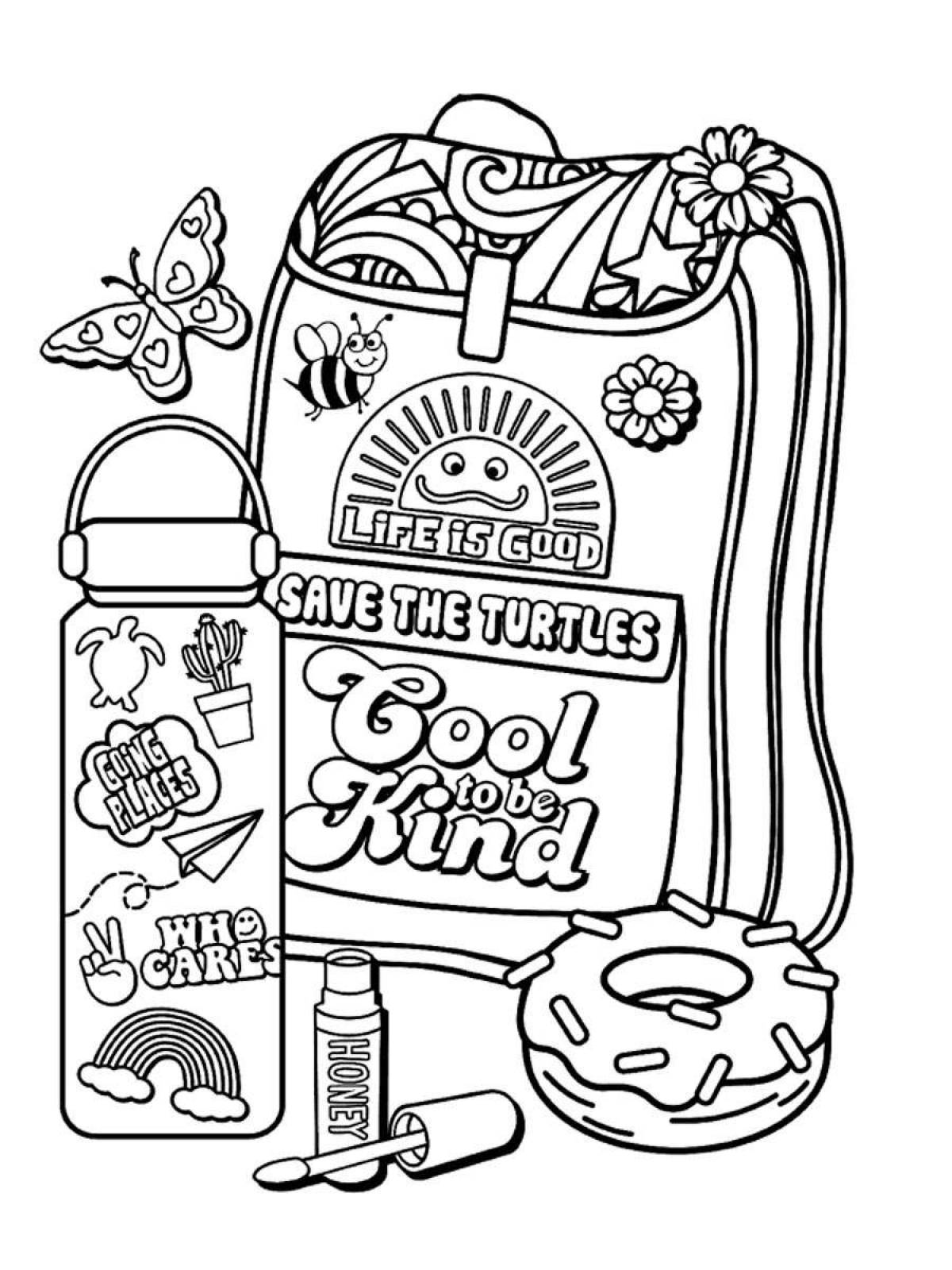 Bright coloring poster pinterest