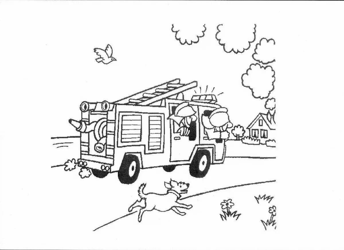 Fun fire safety coloring book