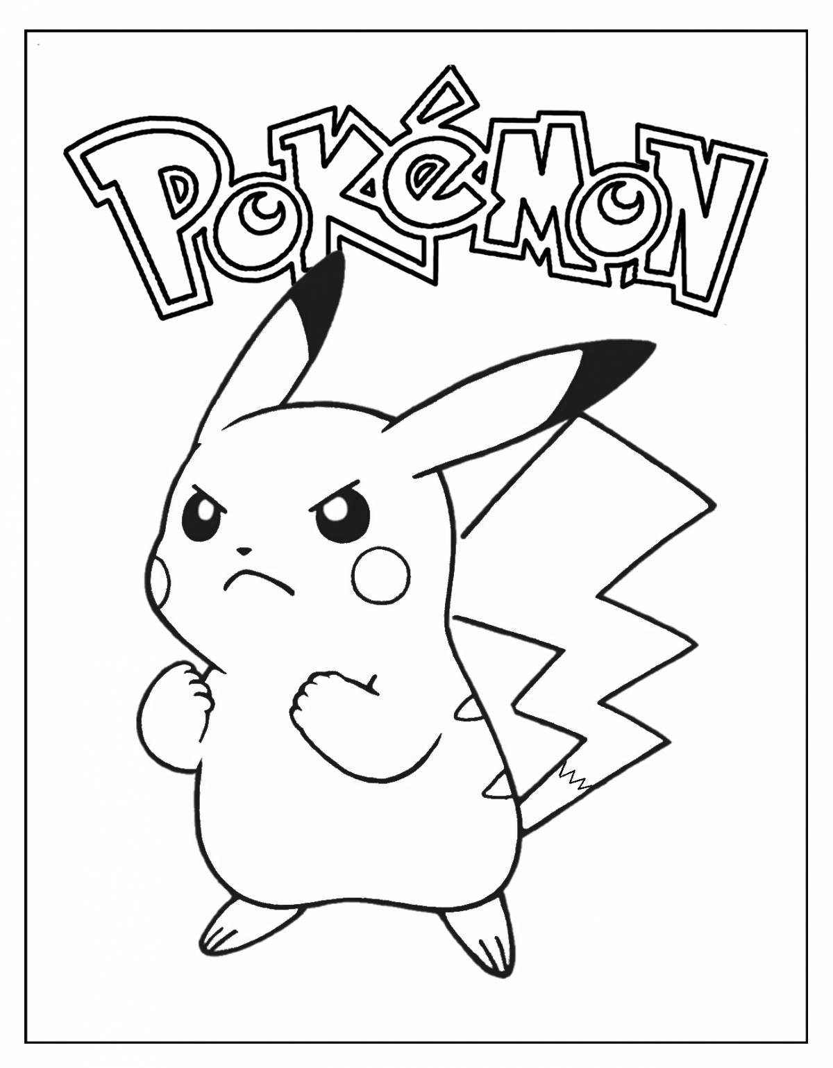 Pikachu funny coloring book