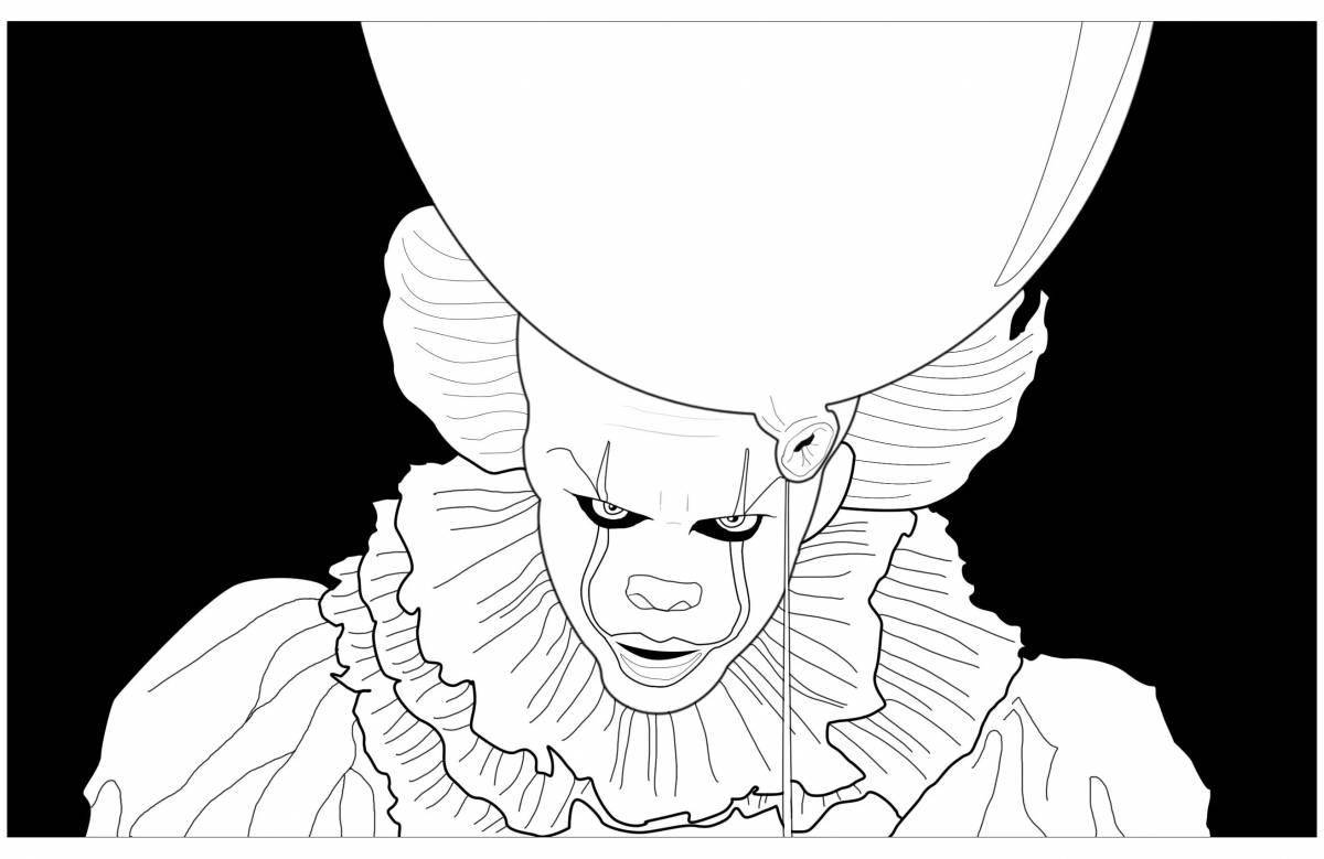 Violent clown penivals coloring book
