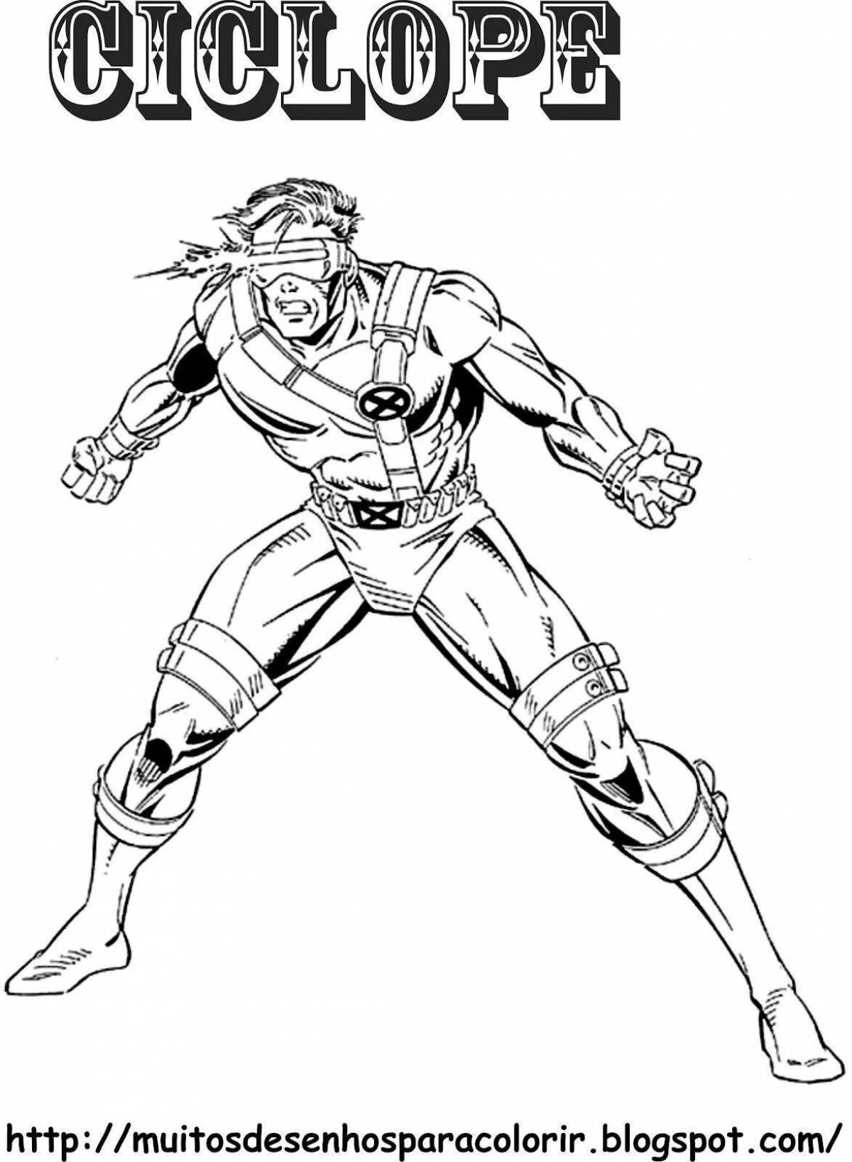 Xavier thorpe's vibrant coloring page