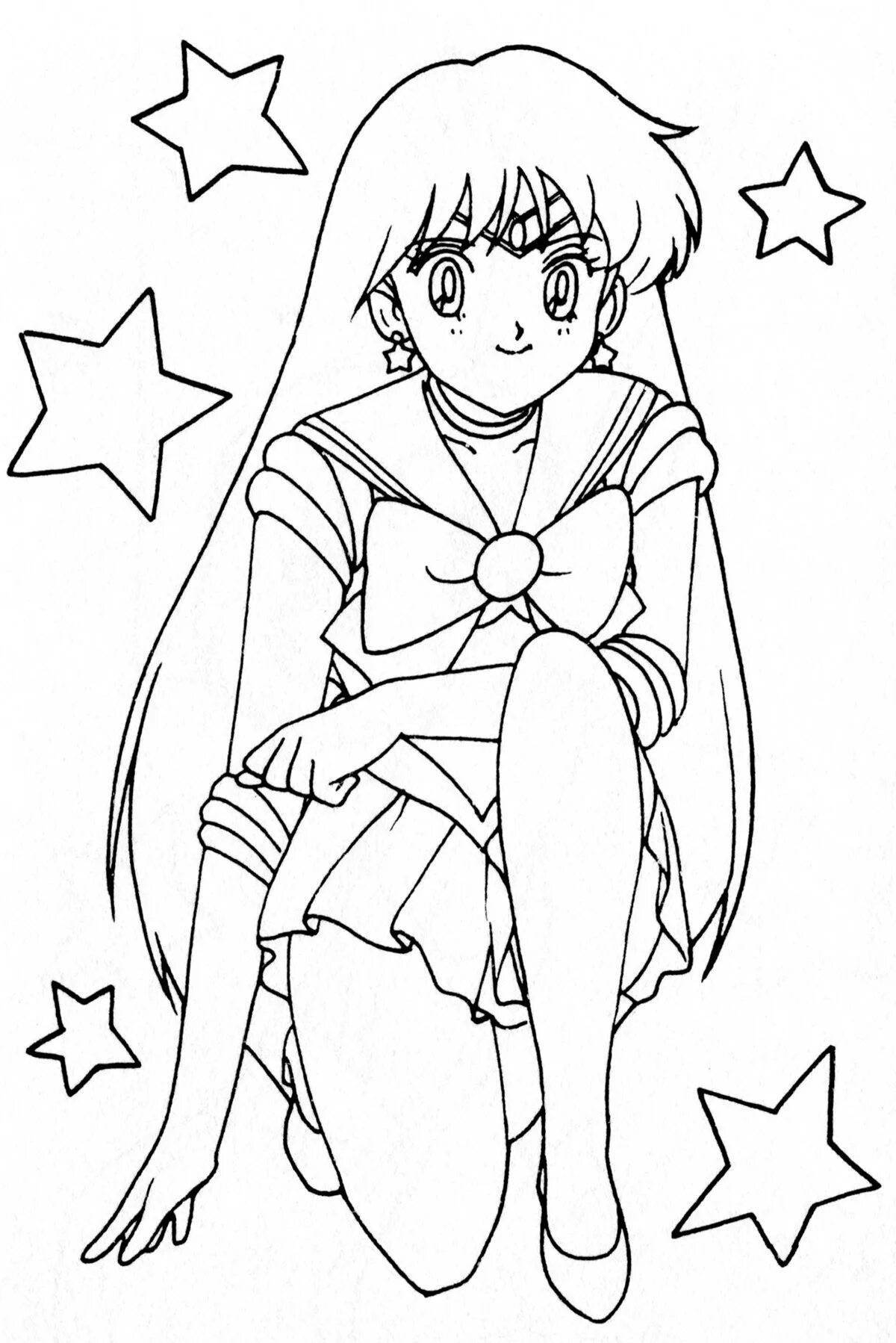 Coloring sailor mars