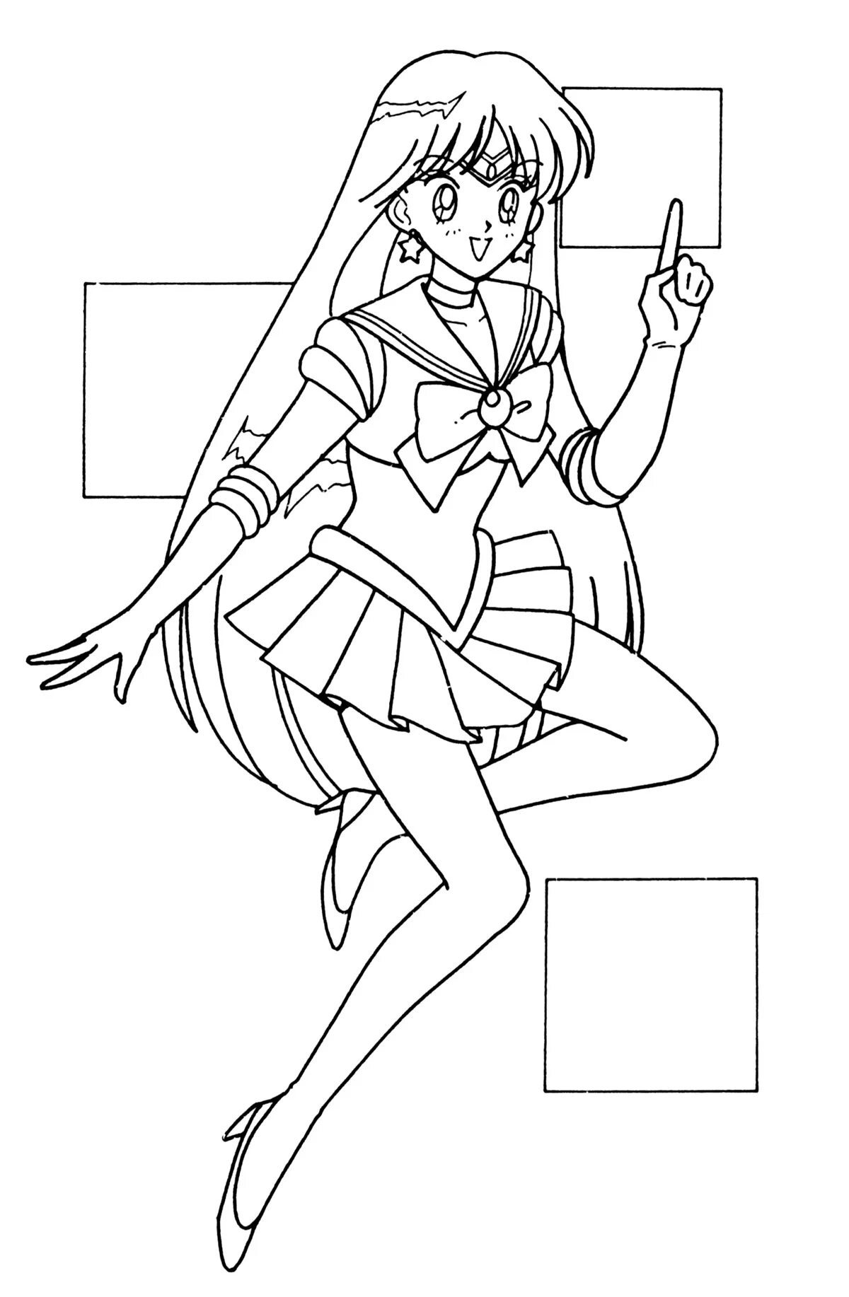 Fancy coloring sailor mars