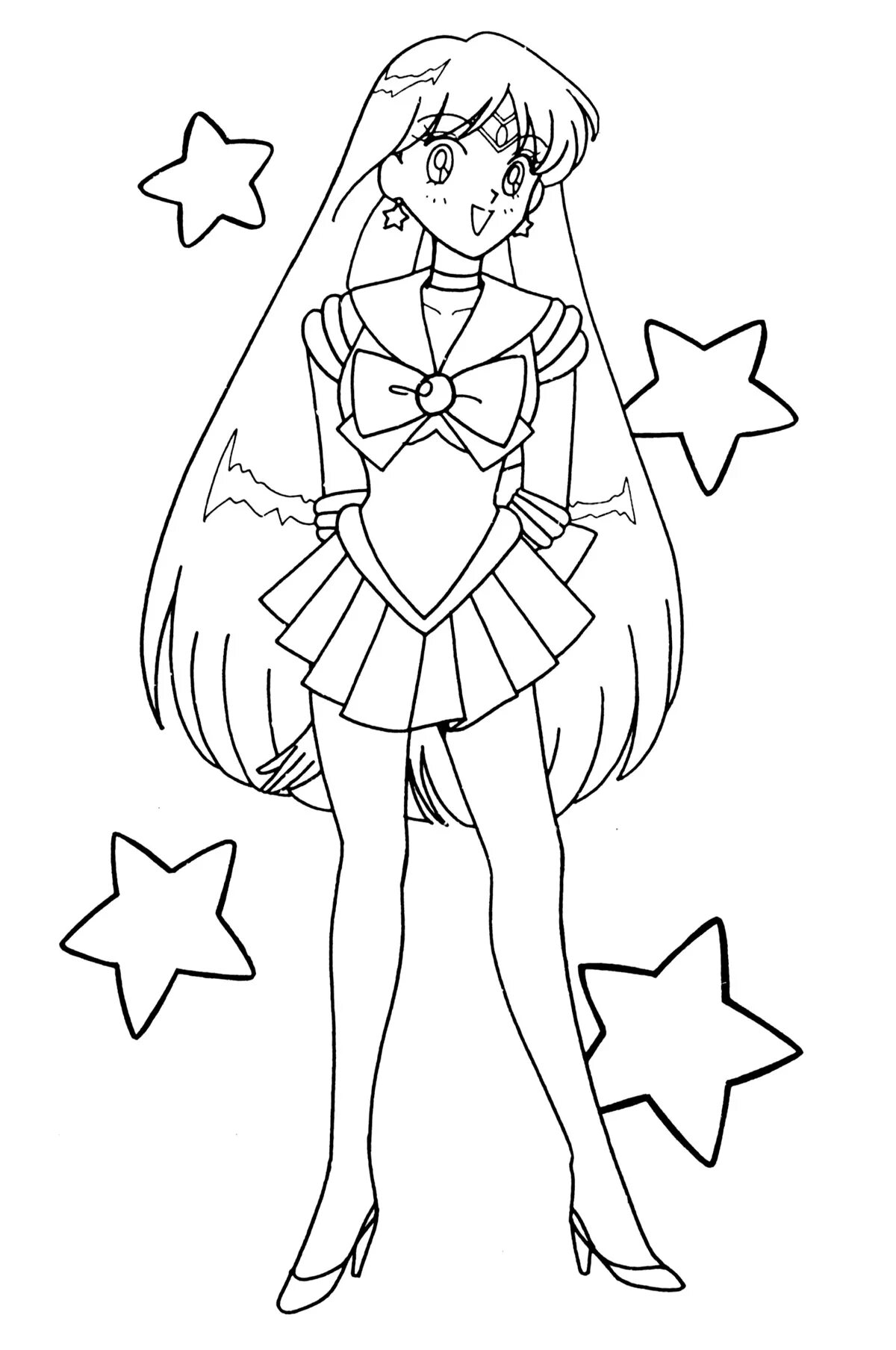 Sailor mars fun coloring book