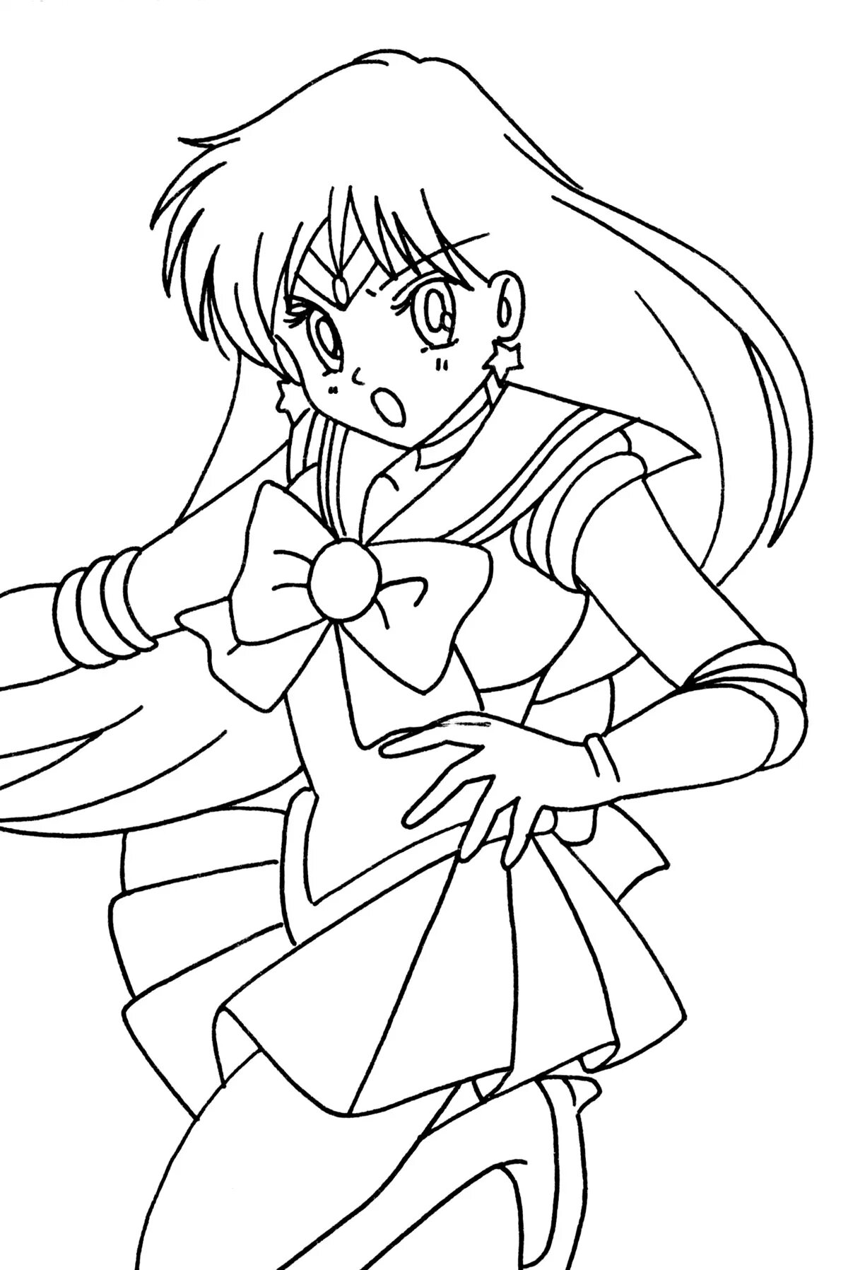 Joyful coloring sailor mars