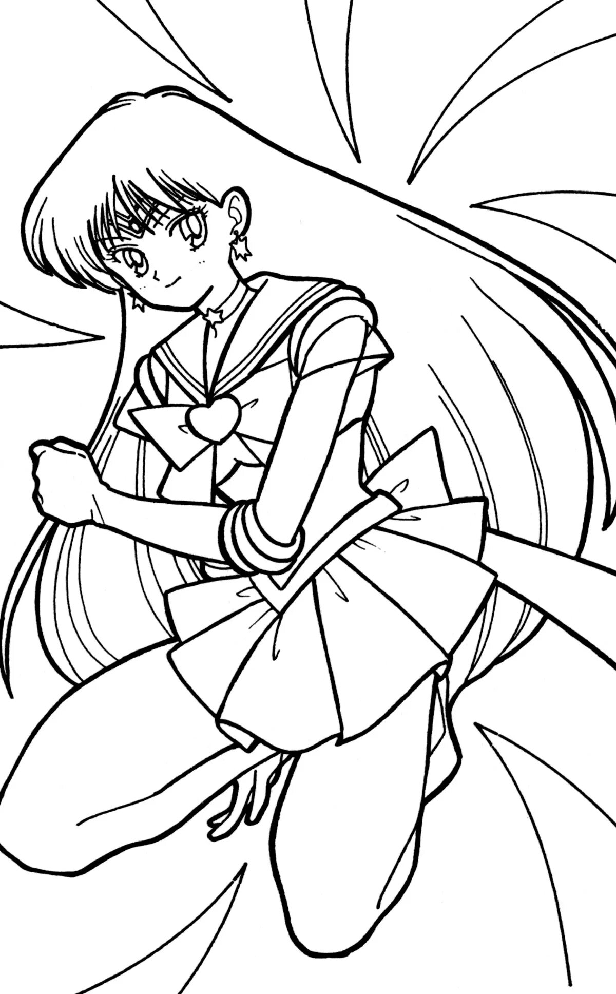 Fun coloring sailor mars