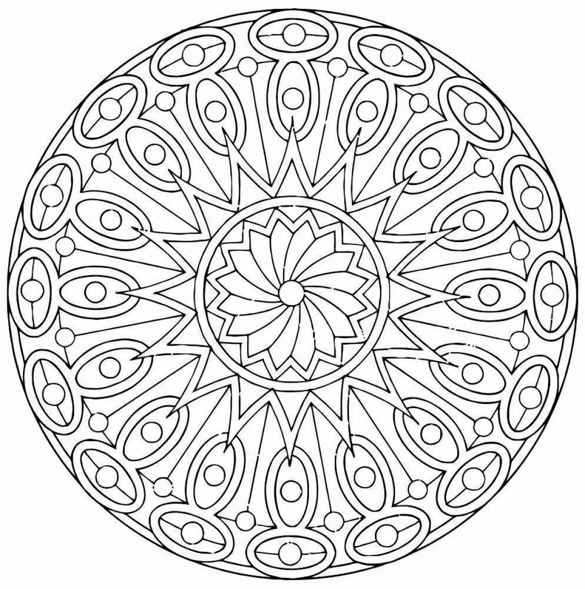 Coloring harmony anti-stress circle