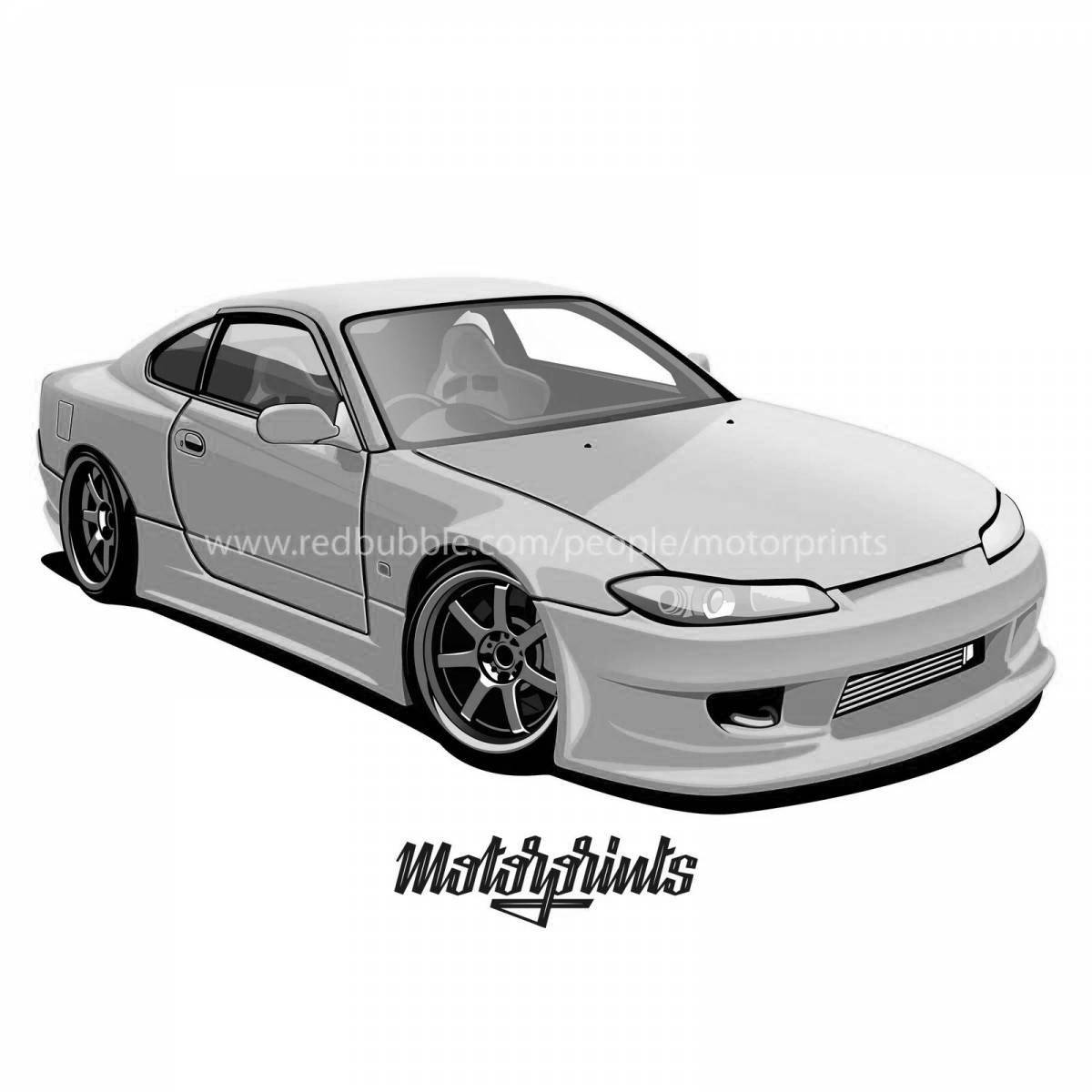 Photo Nissan silvia joyful coloring