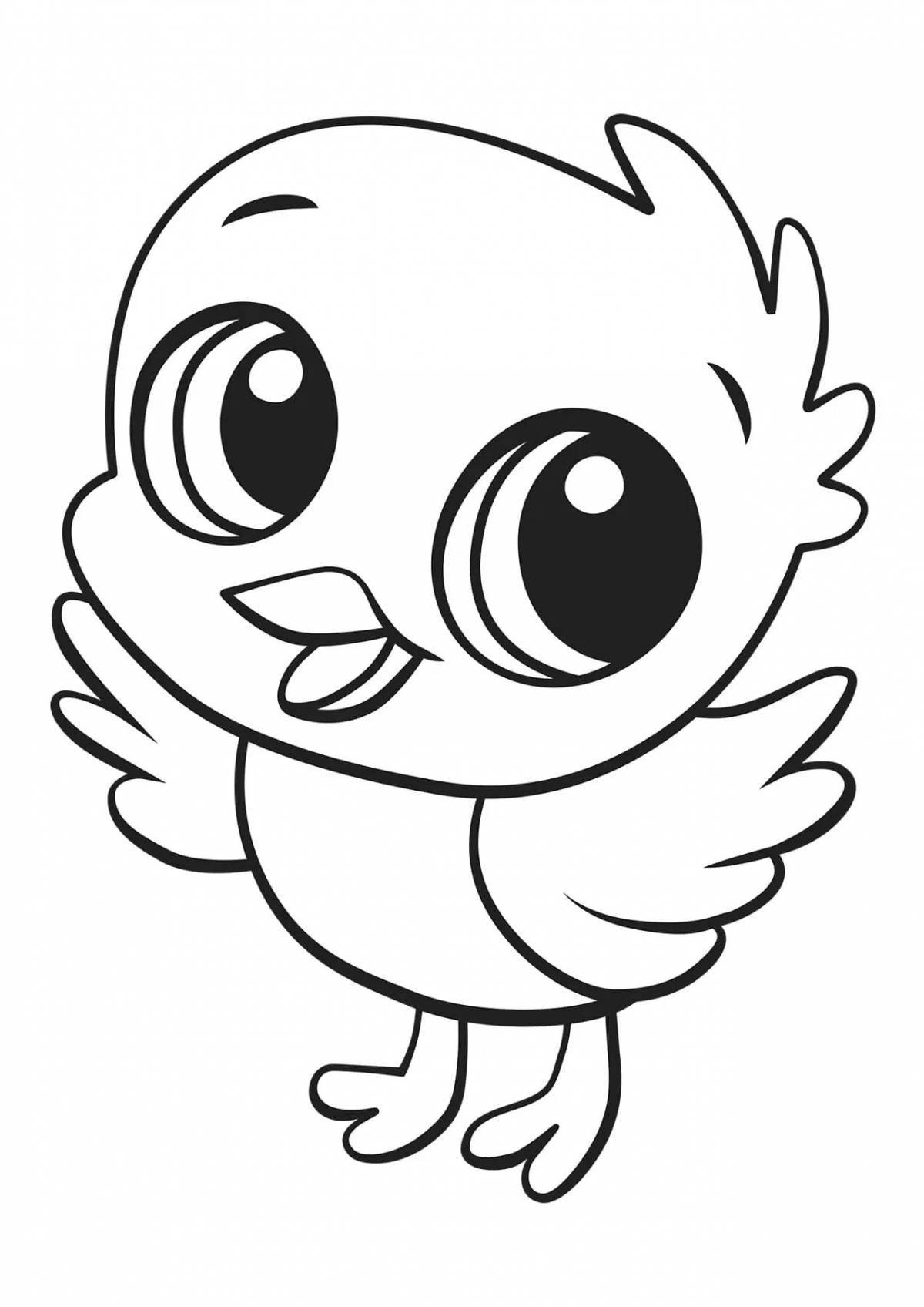 Adorable chicken drawing