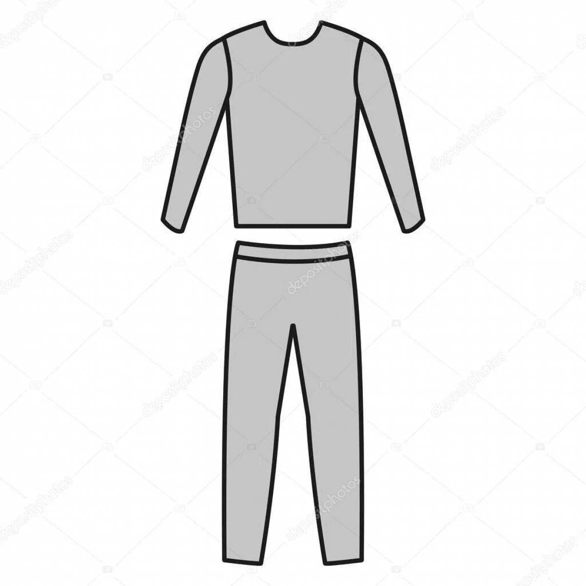 Photo Joyful sportswear coloring page