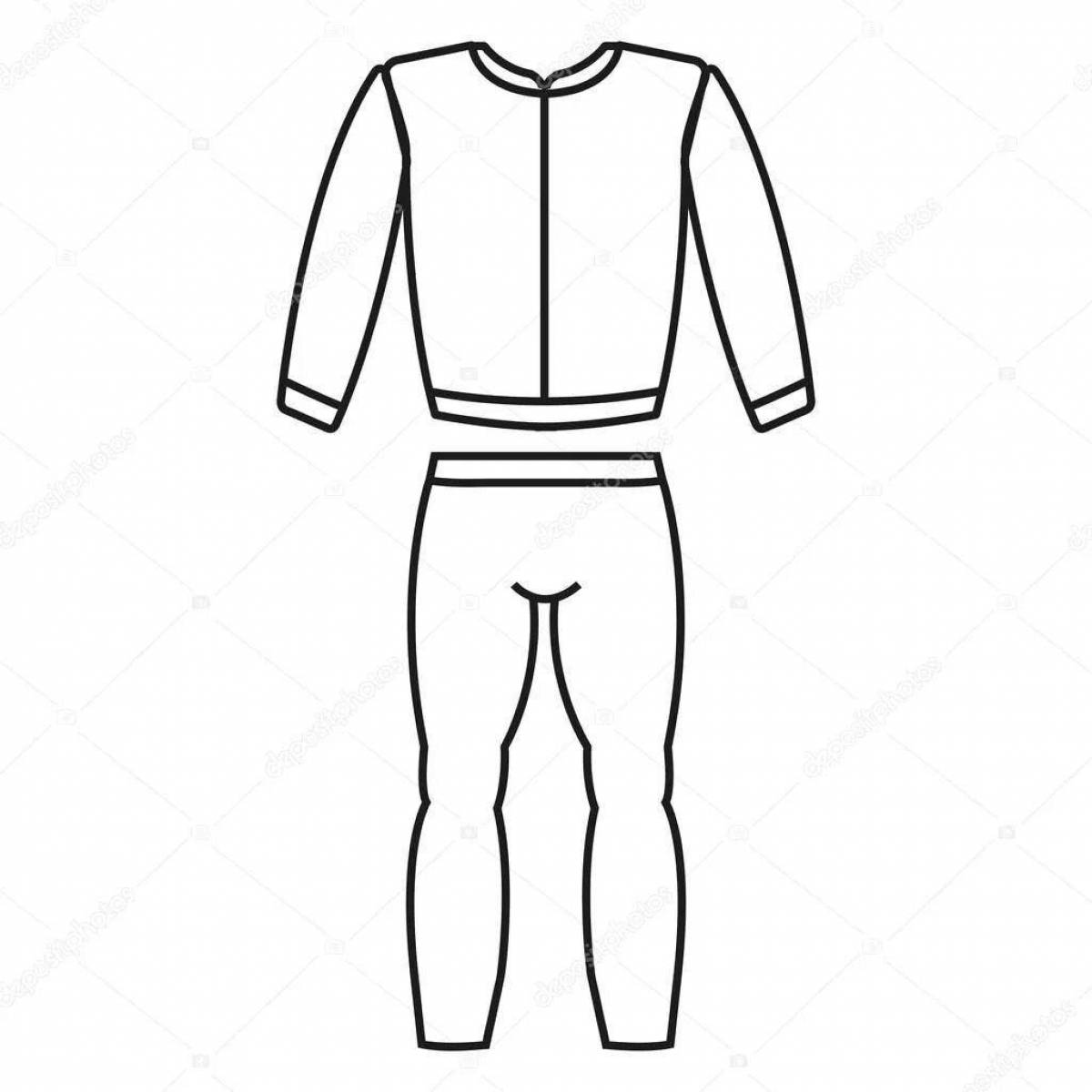 Photo Coloring page wonderful sportswear