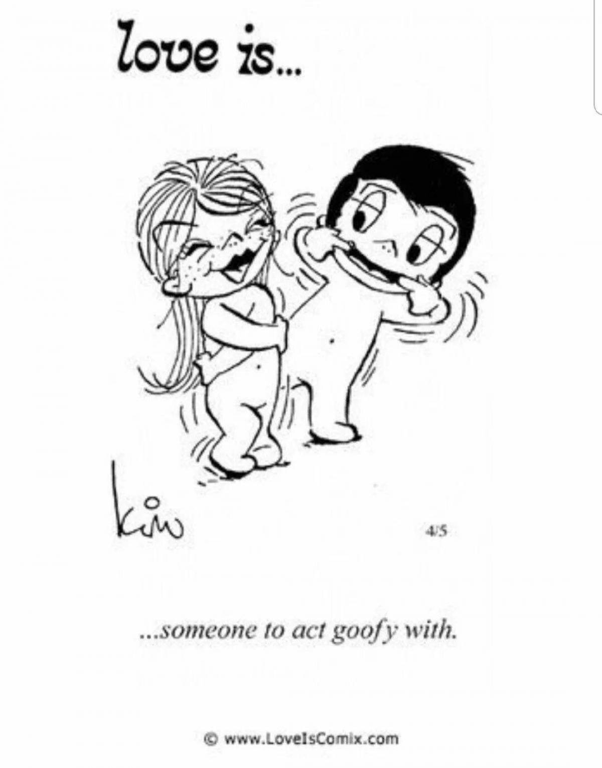 Exquisite love is coloring book