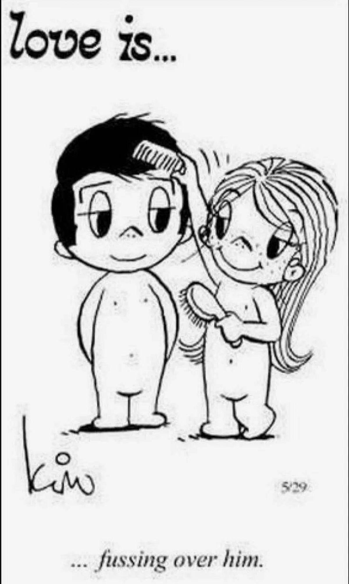 Love is random coloring