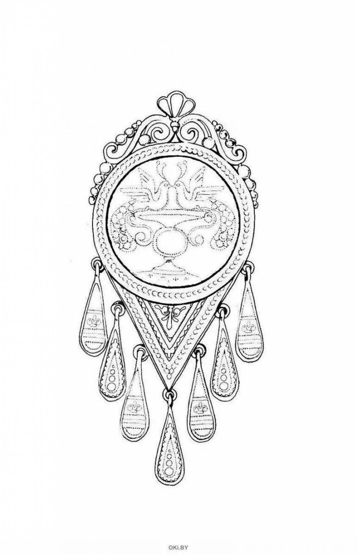 Great jewelry coloring pages