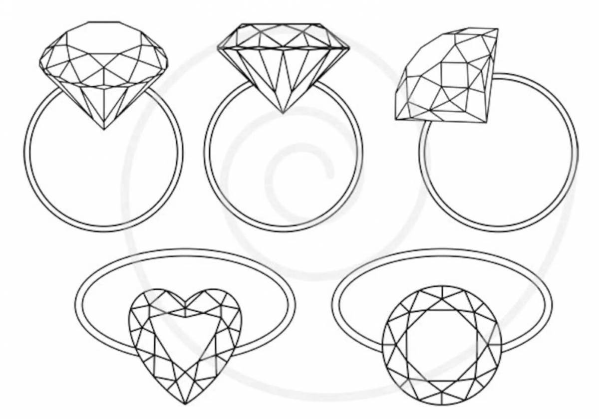 Attractive jewelry coloring