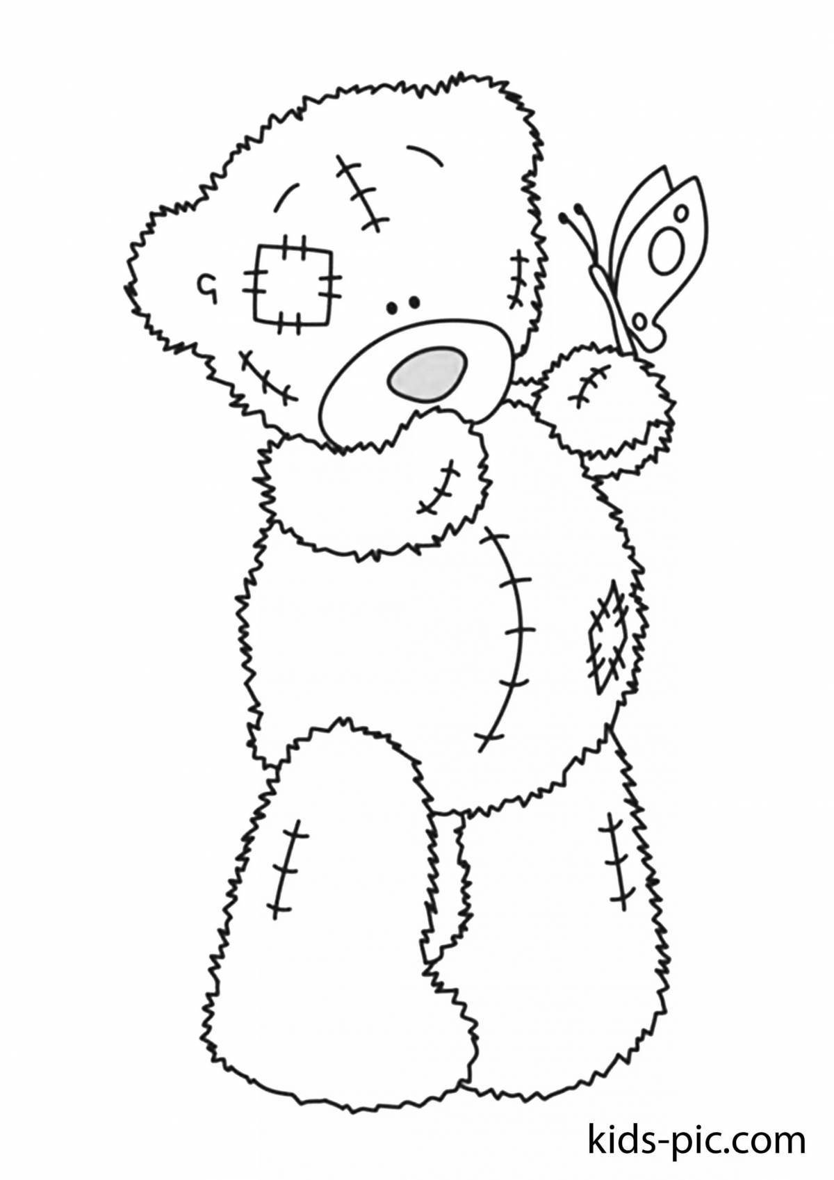 Great push plush coloring page