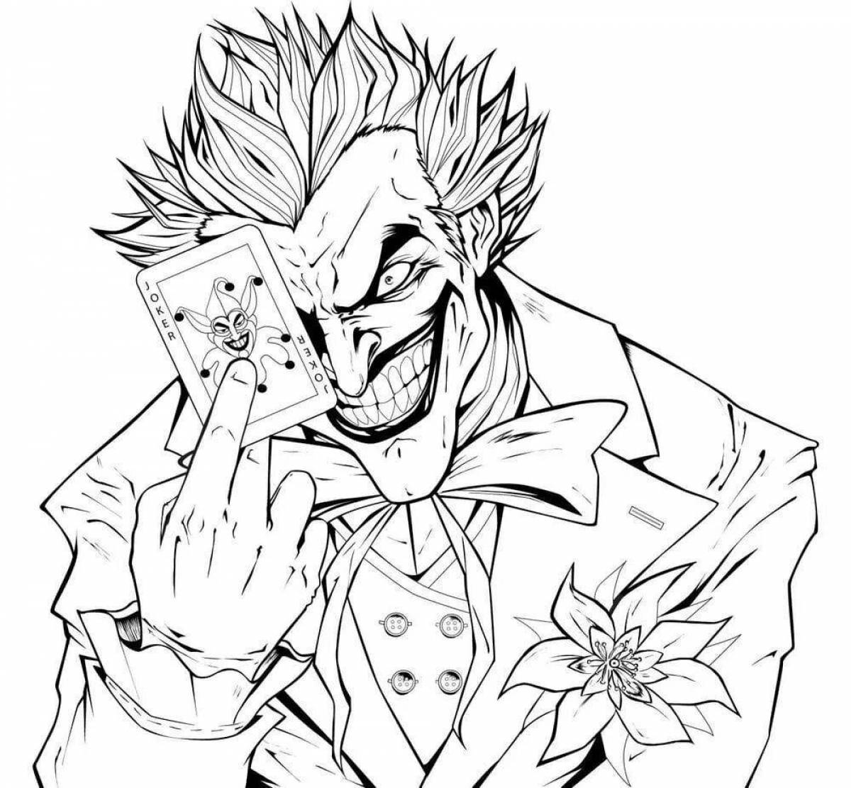 Fat joker coloring page