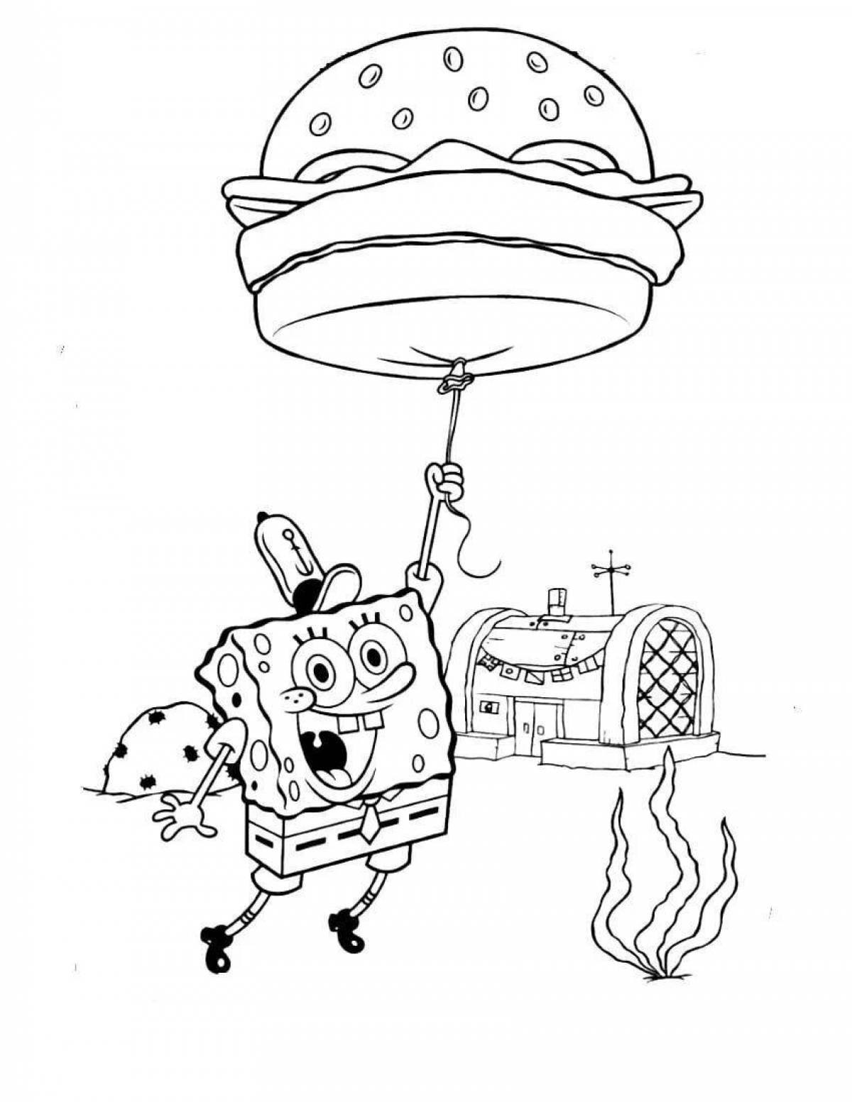 Krusty Krab fun coloring book