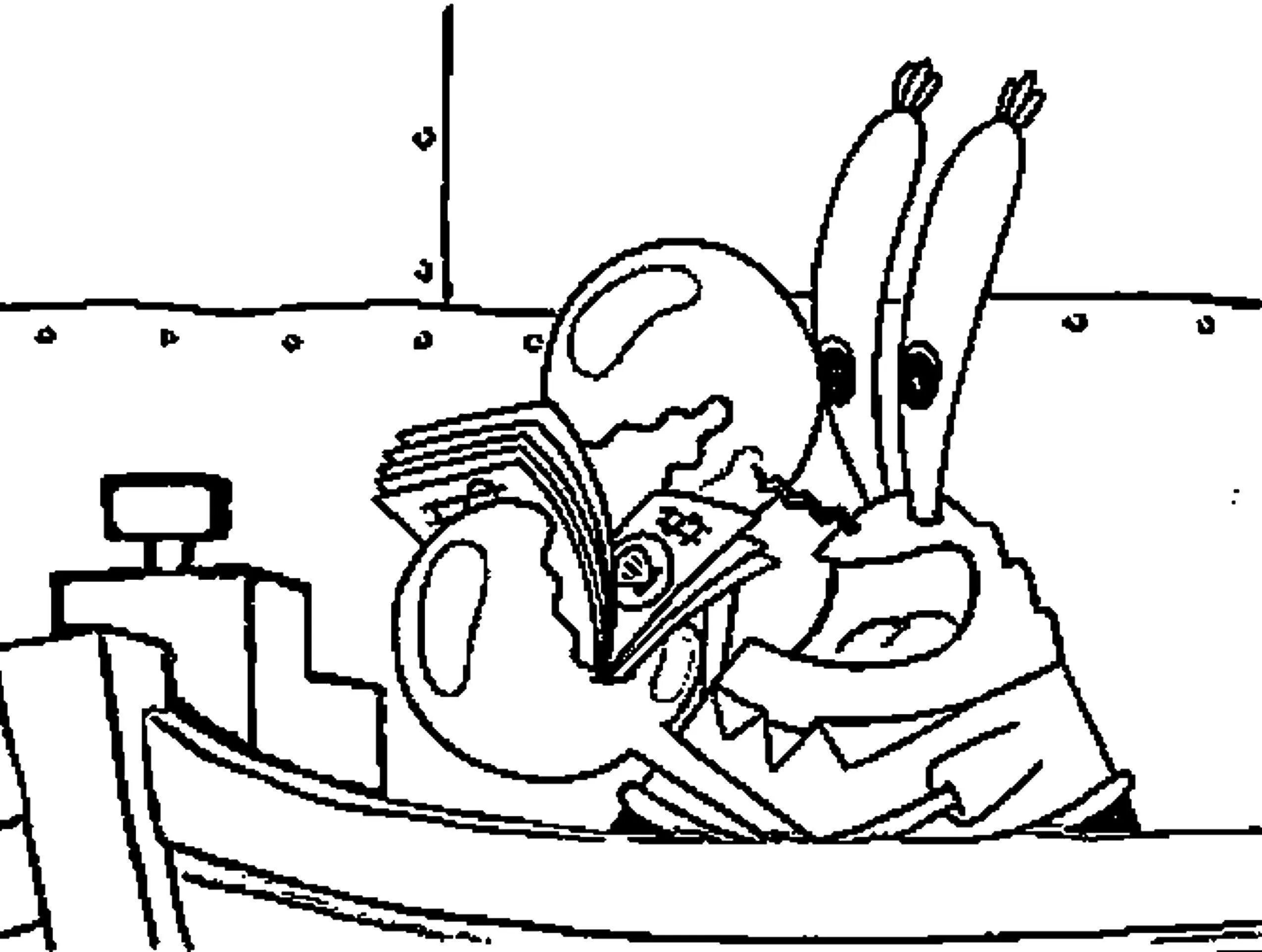 Krusty Krab humorous coloring book