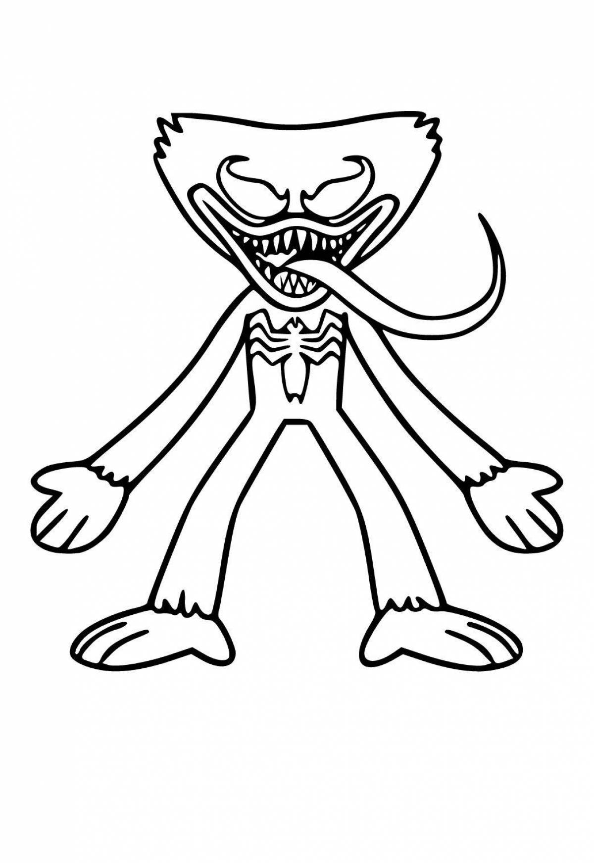 Joyous hacky bugs coloring page