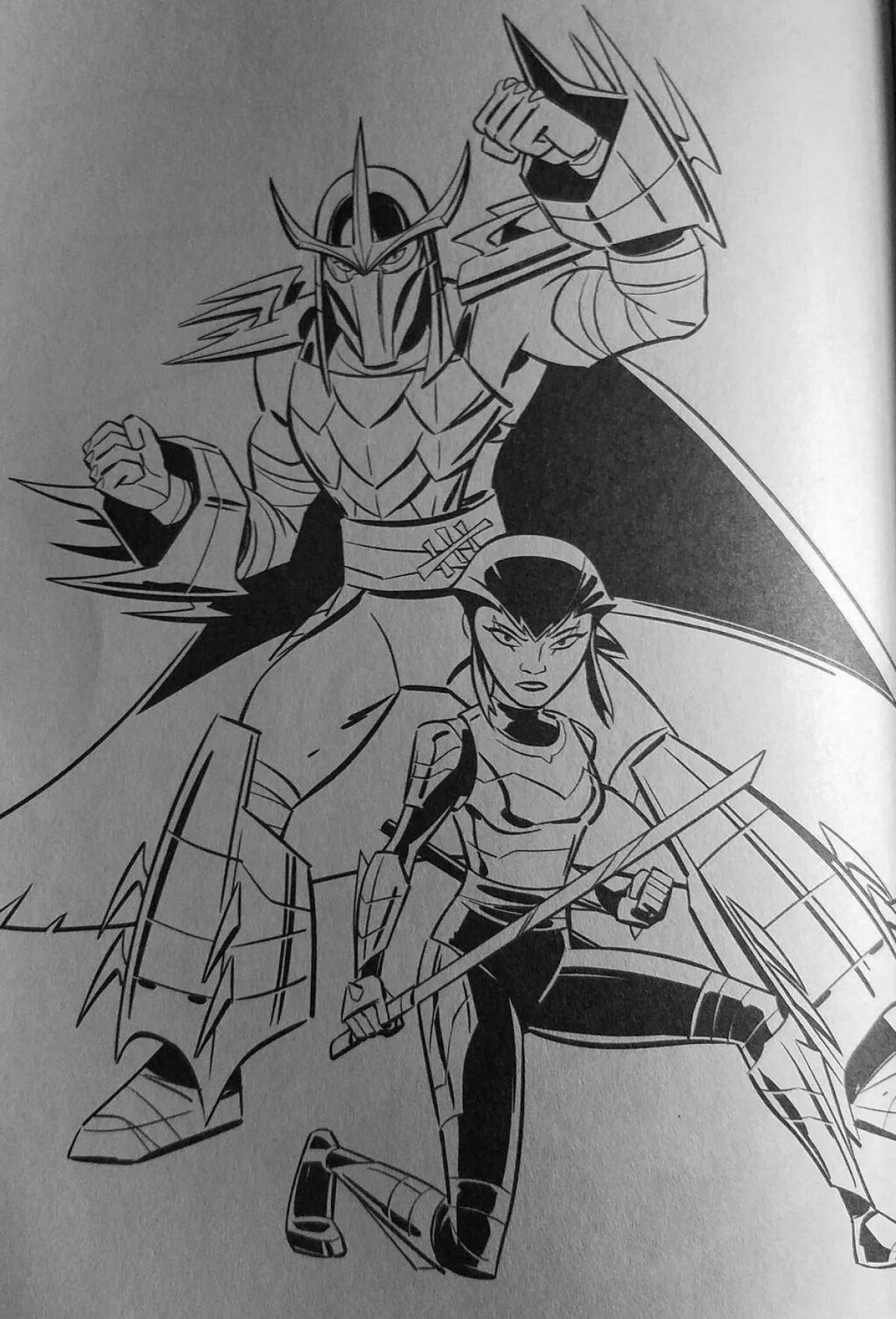 Раскраска radiant super shredder