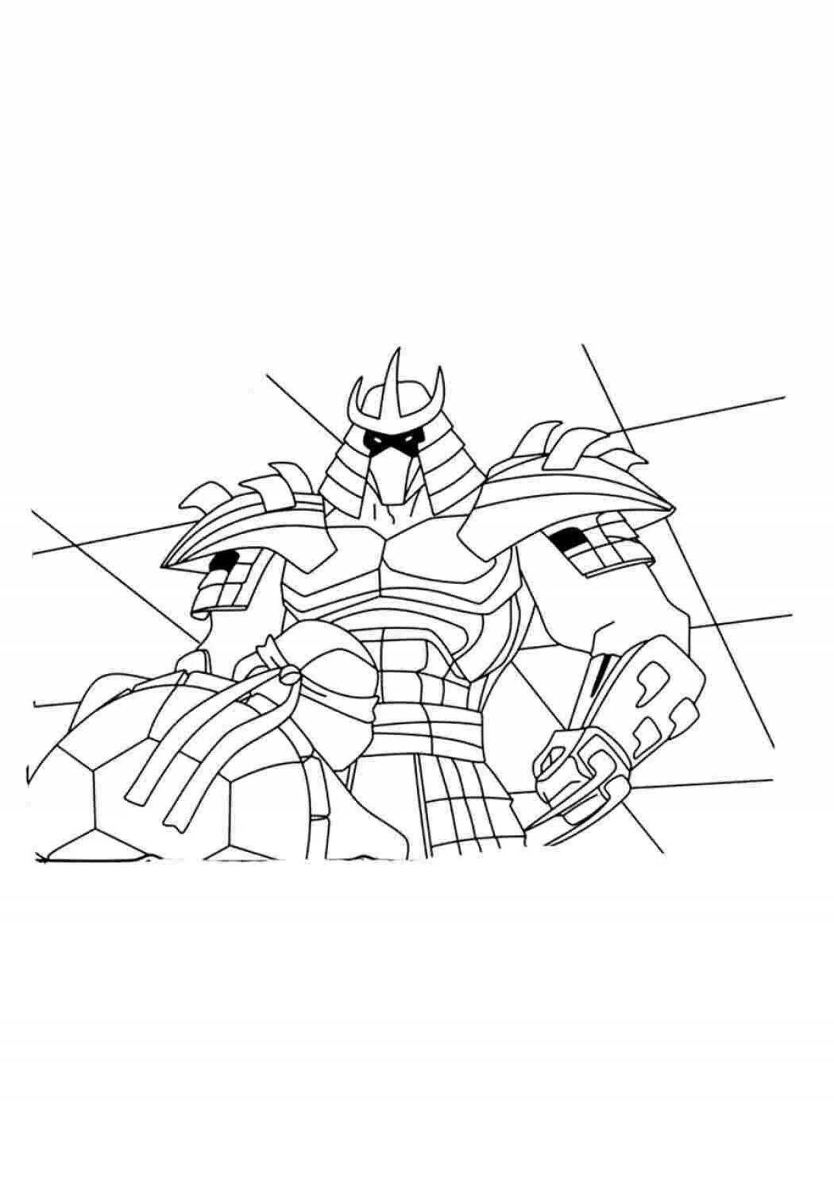 Раскраска элегантный супер шредер