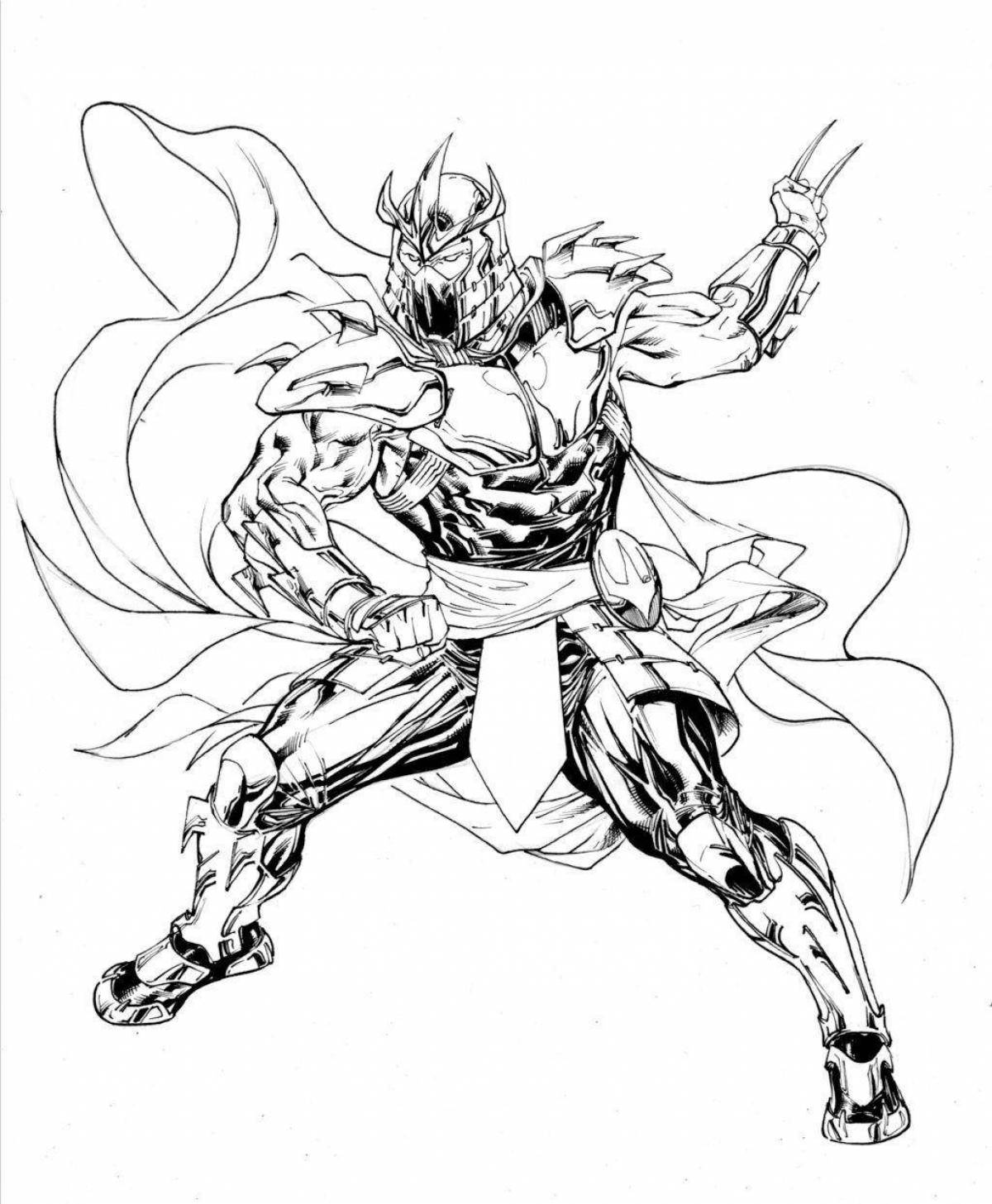 Грандиозная раскраска super shredder