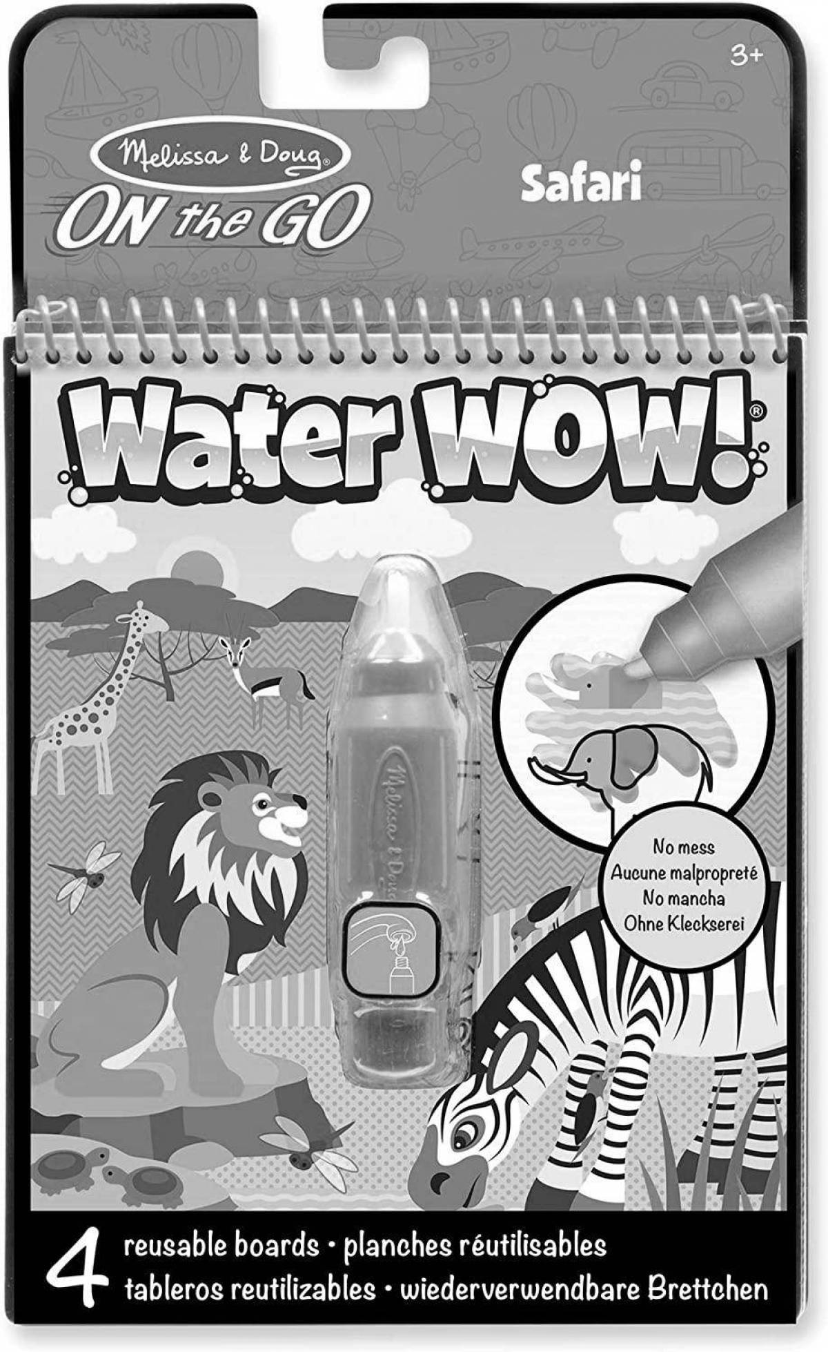 Чудесная вода wow coloring page