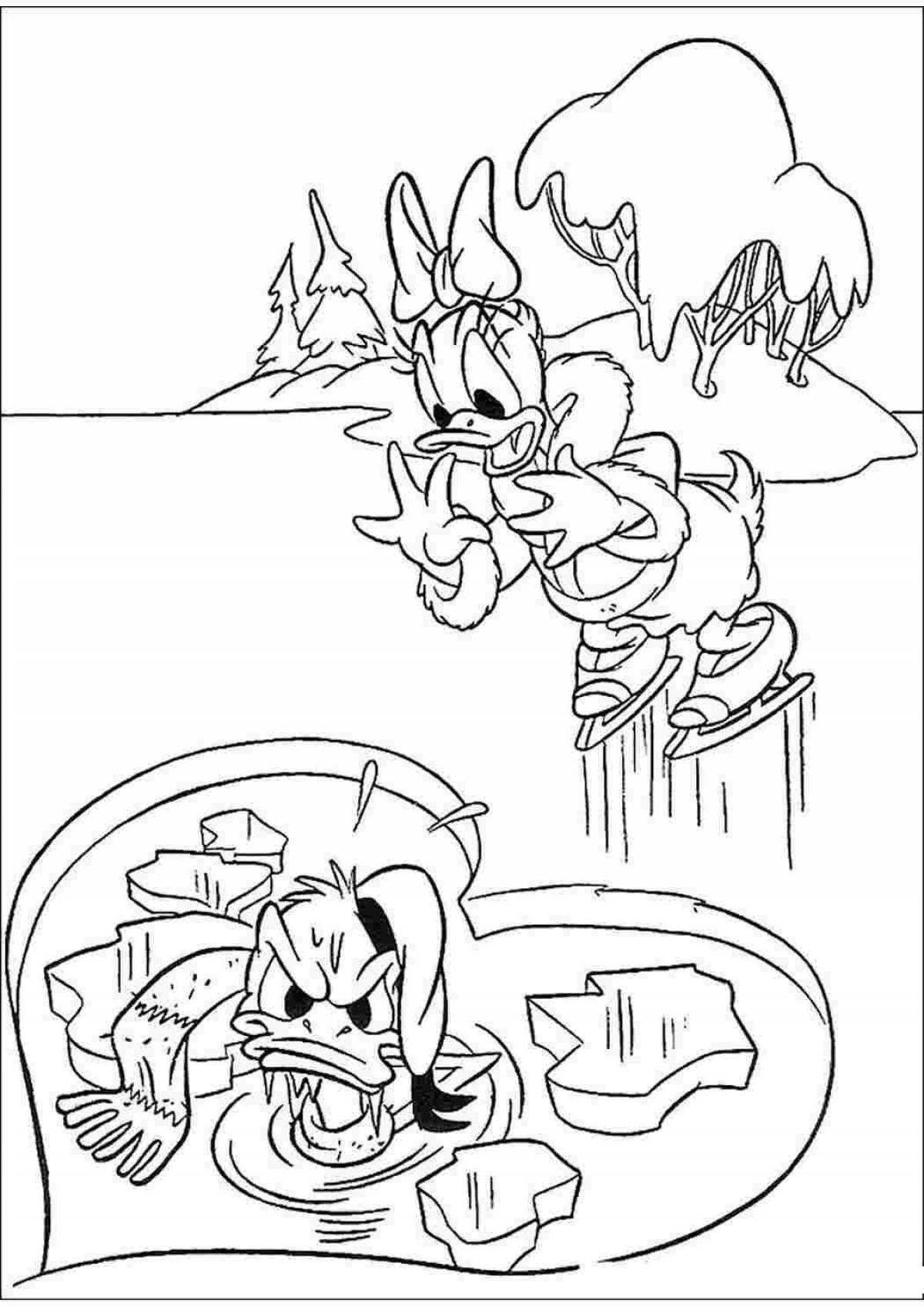 Exciting beware the ice coloring page