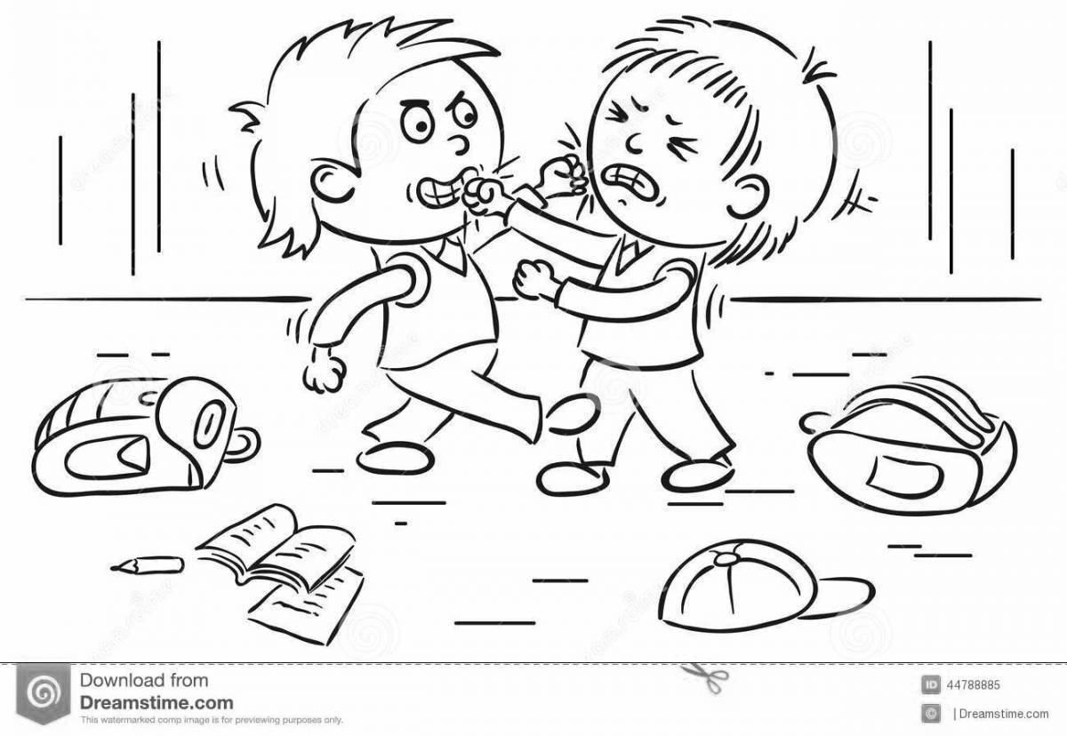 Shining good deeds coloring page