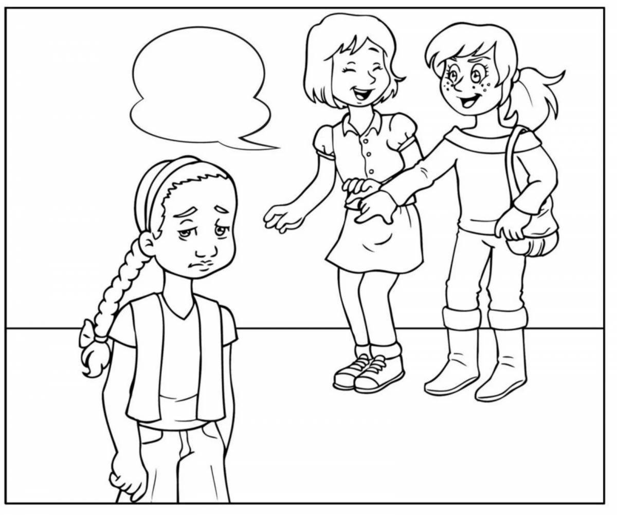 Coloring page holiday good deeds
